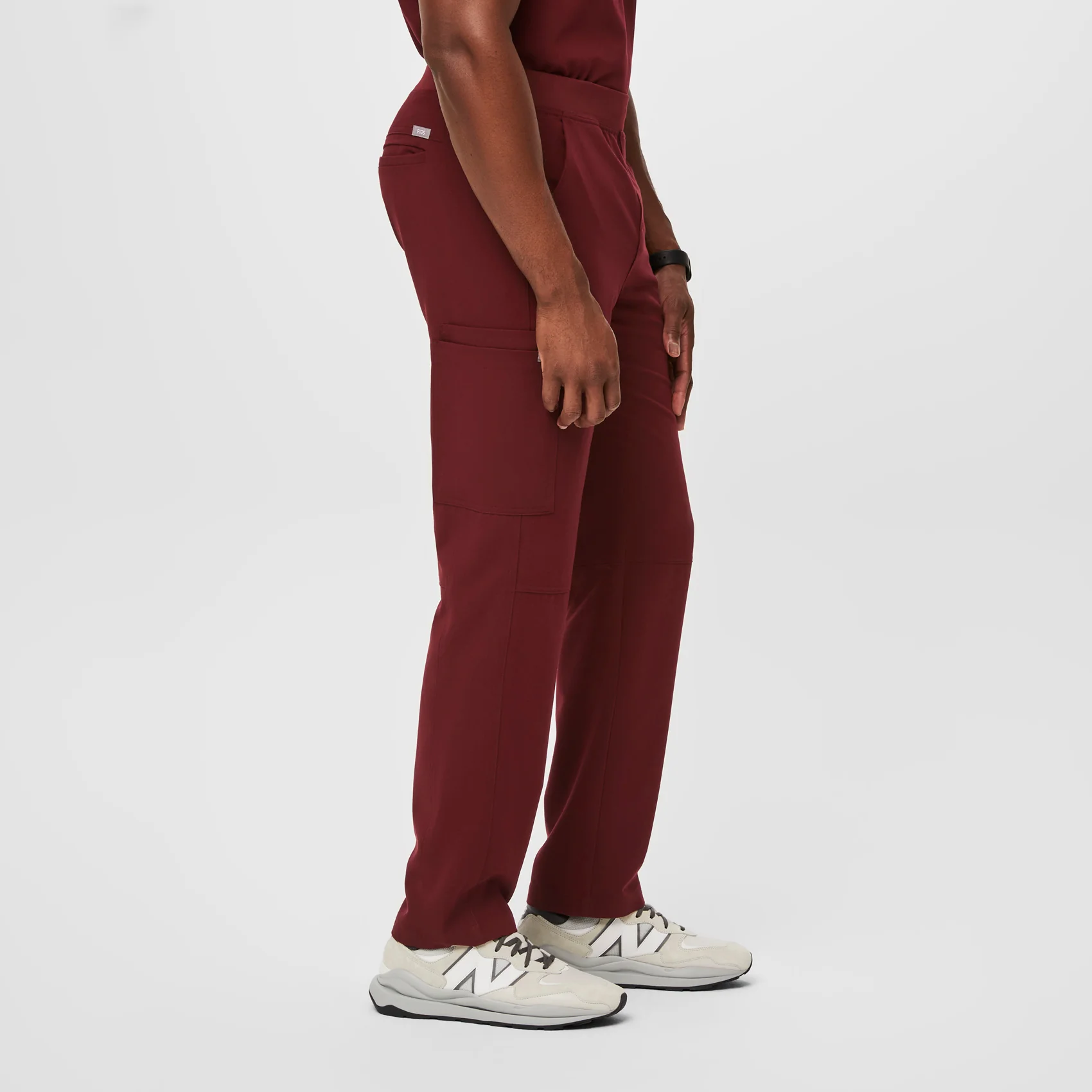 Men's Burgundy Axim™ - Cargo Scrub Pants - Image 3