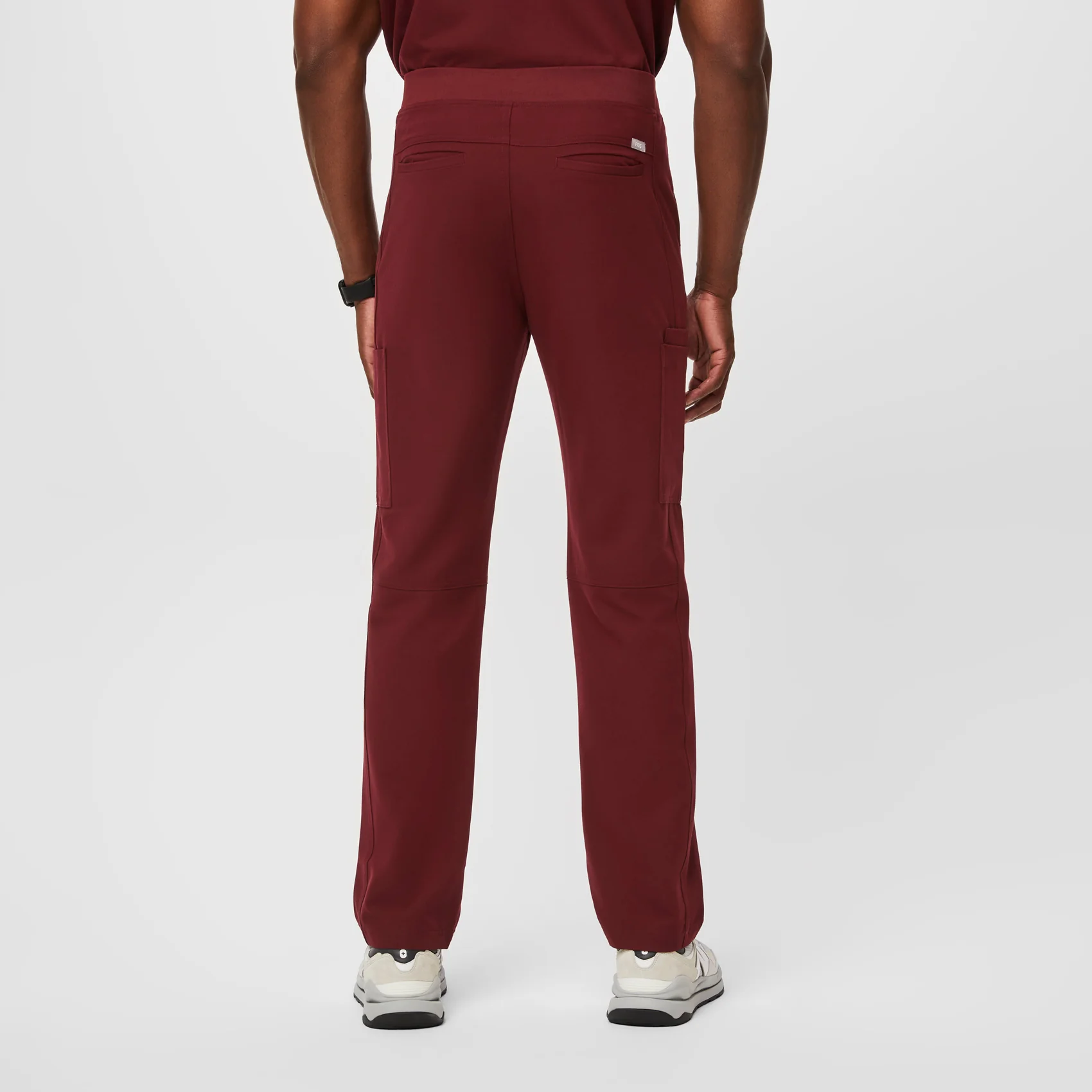 Men's Burgundy Axim™ - Cargo Scrub Pants - Image 4