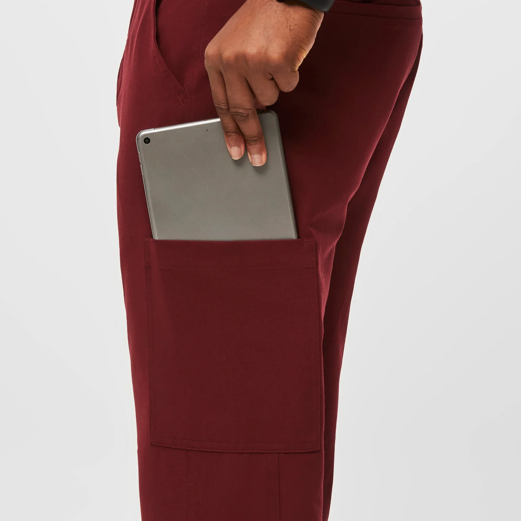 Men's Burgundy Axim™ - Cargo Scrub Pants - Image 7