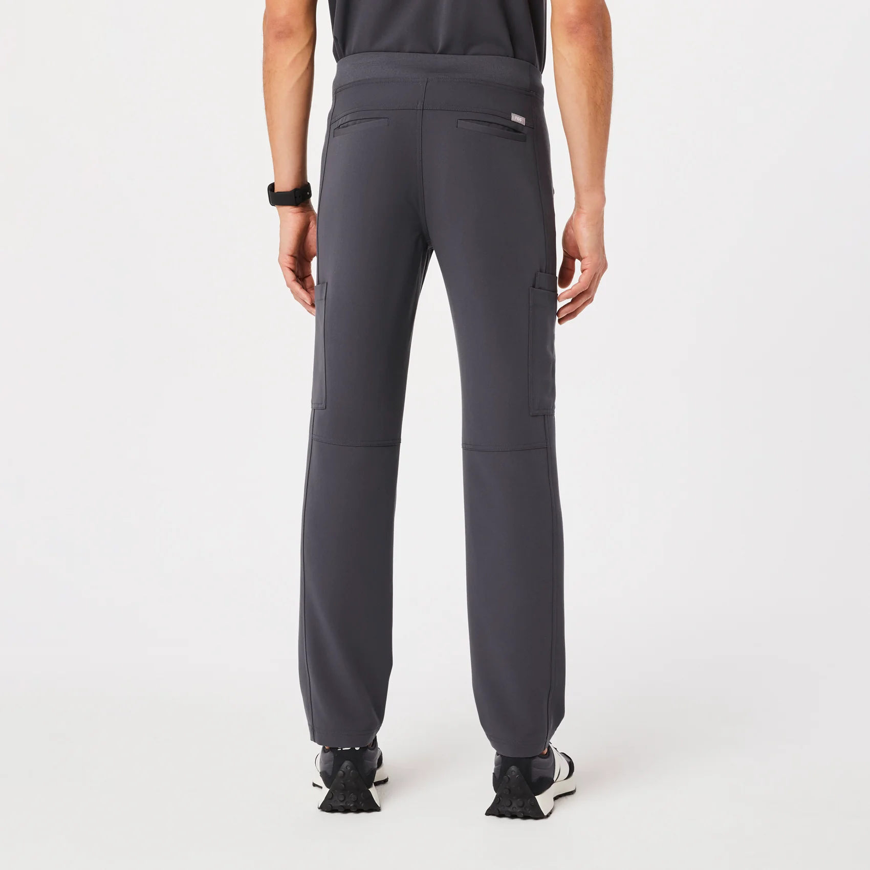 Men's Charcoal Axim - Short Cargo Scrub Pants - Image 4