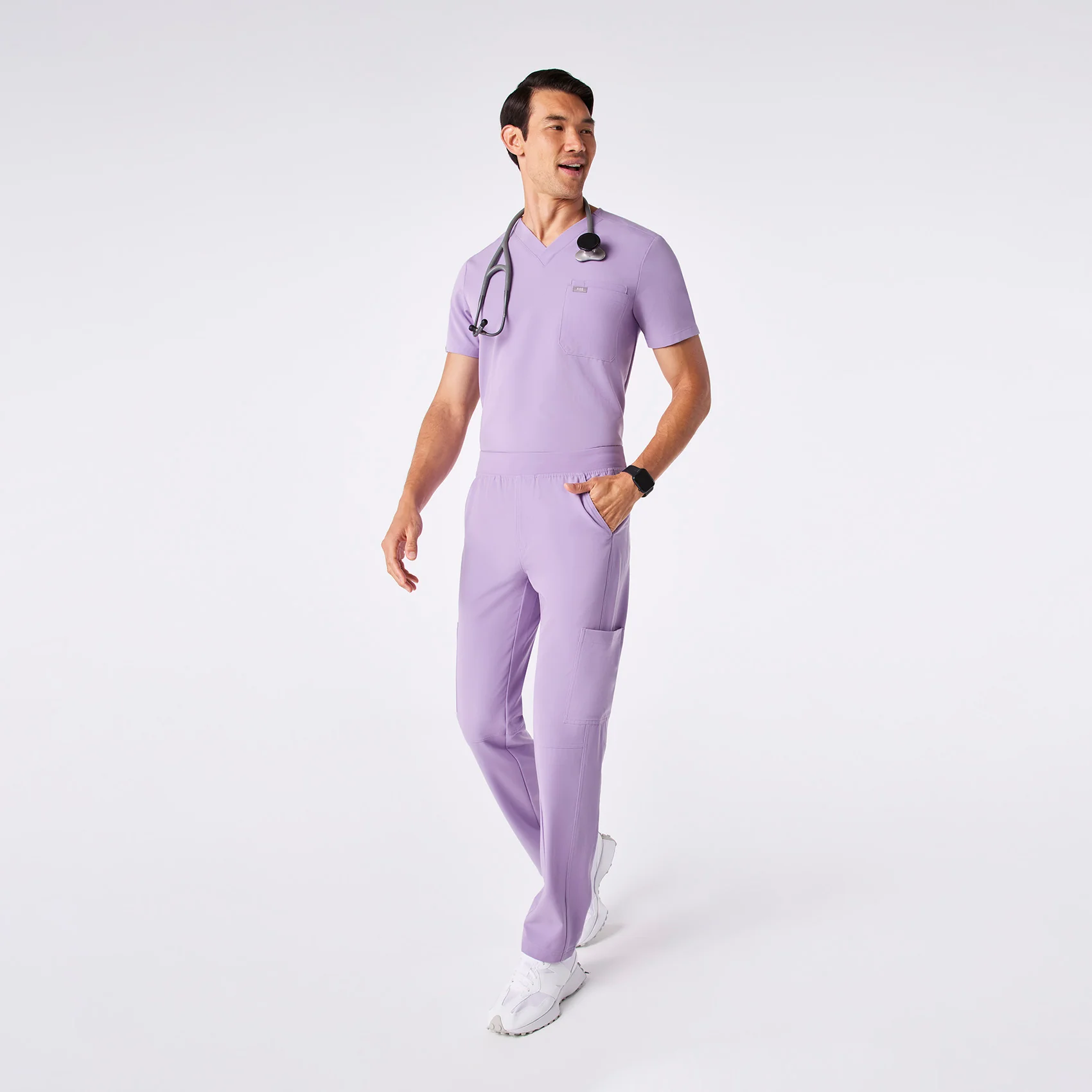 men's Lavender Dew Axim - Short Cargo Scrub Pant™ - Image 2