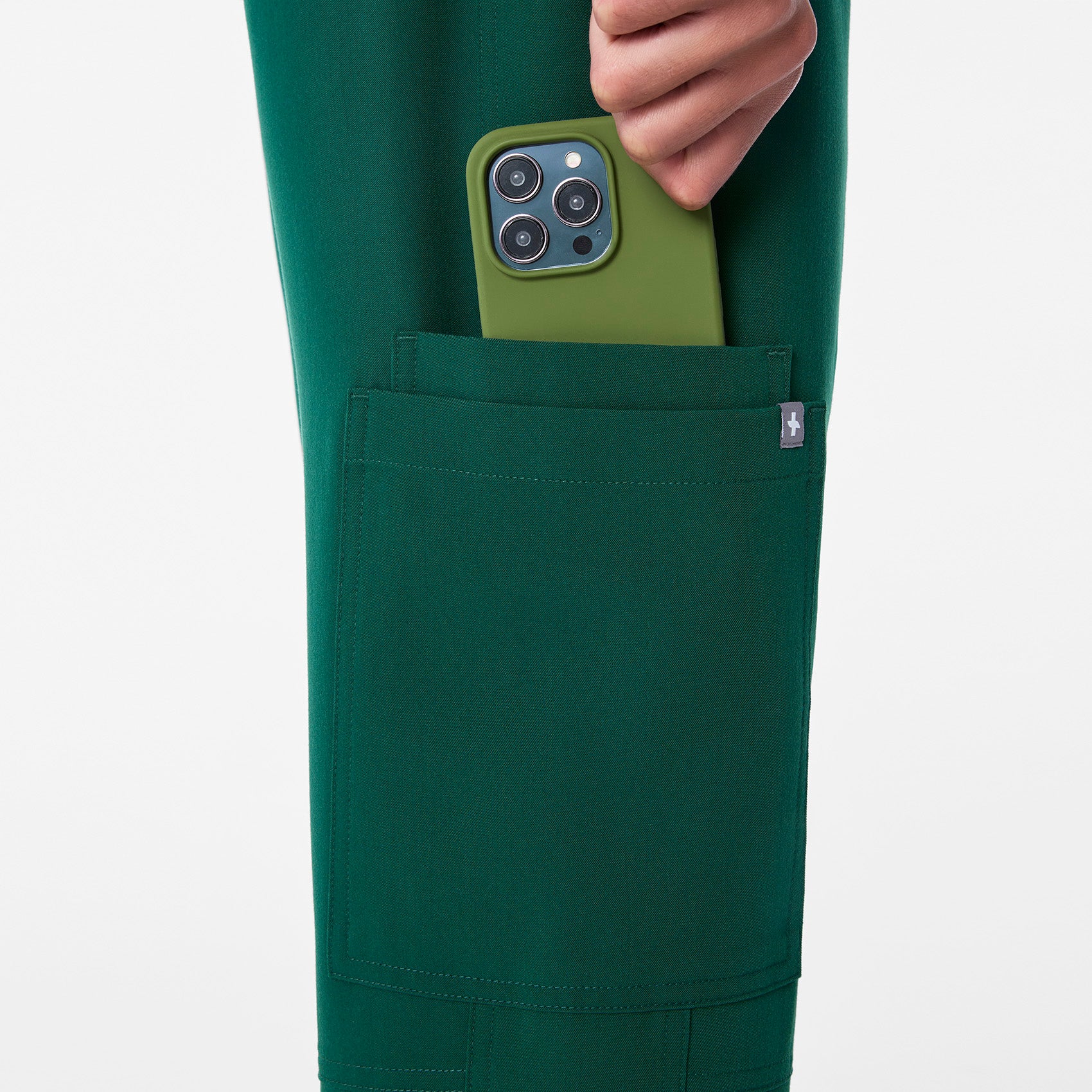 men's Forest Green Axim - Short Cargo Scrub Pant™ - Image 7