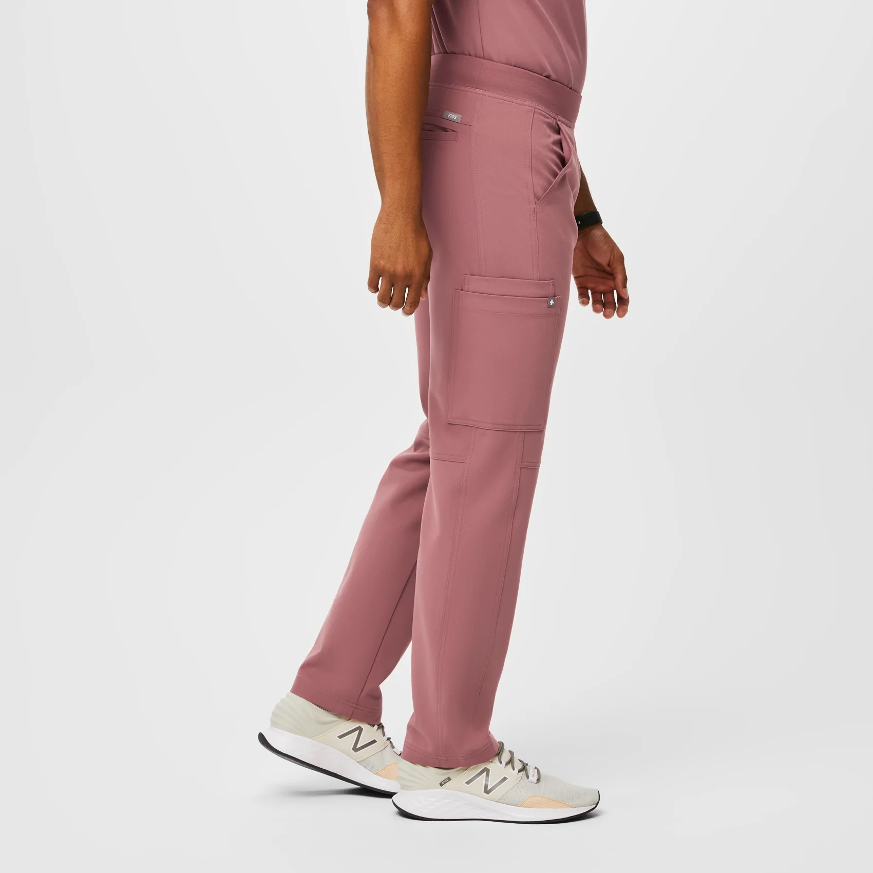 men's Mauve Axim™ - Tall Cargo Scrub Pants - Image 3
