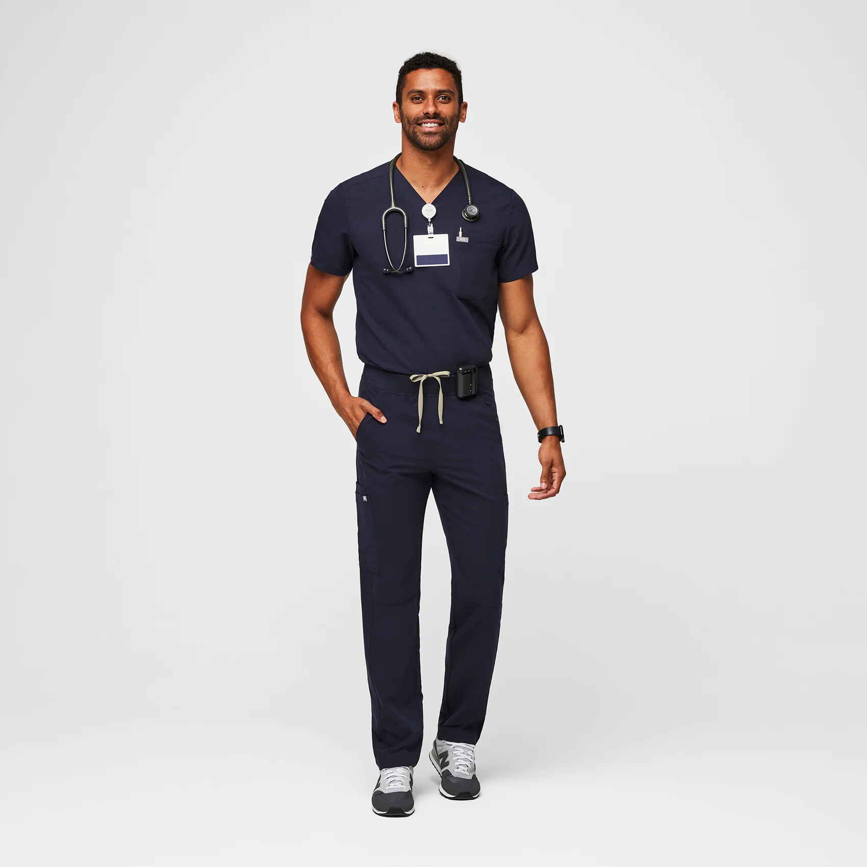 men's Navy Axim™ - Tall Cargo Scrub Pants (3XL - 6XL) - Image 2