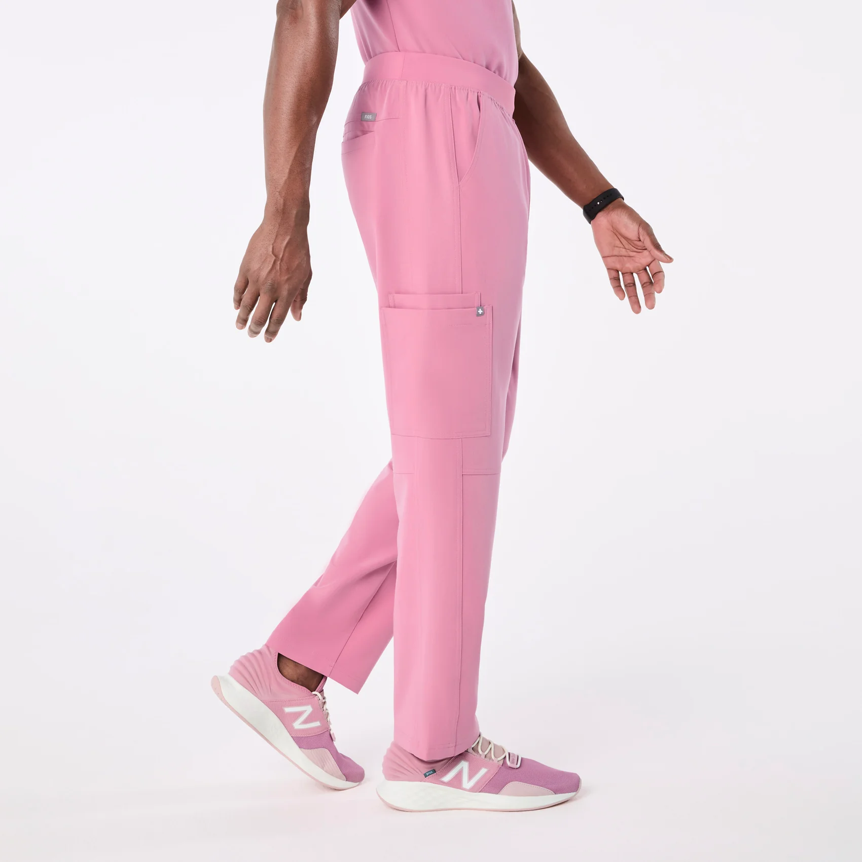 men's Chalk Pink Axim - Tall Cargo Scrub Pant™ - Image 3