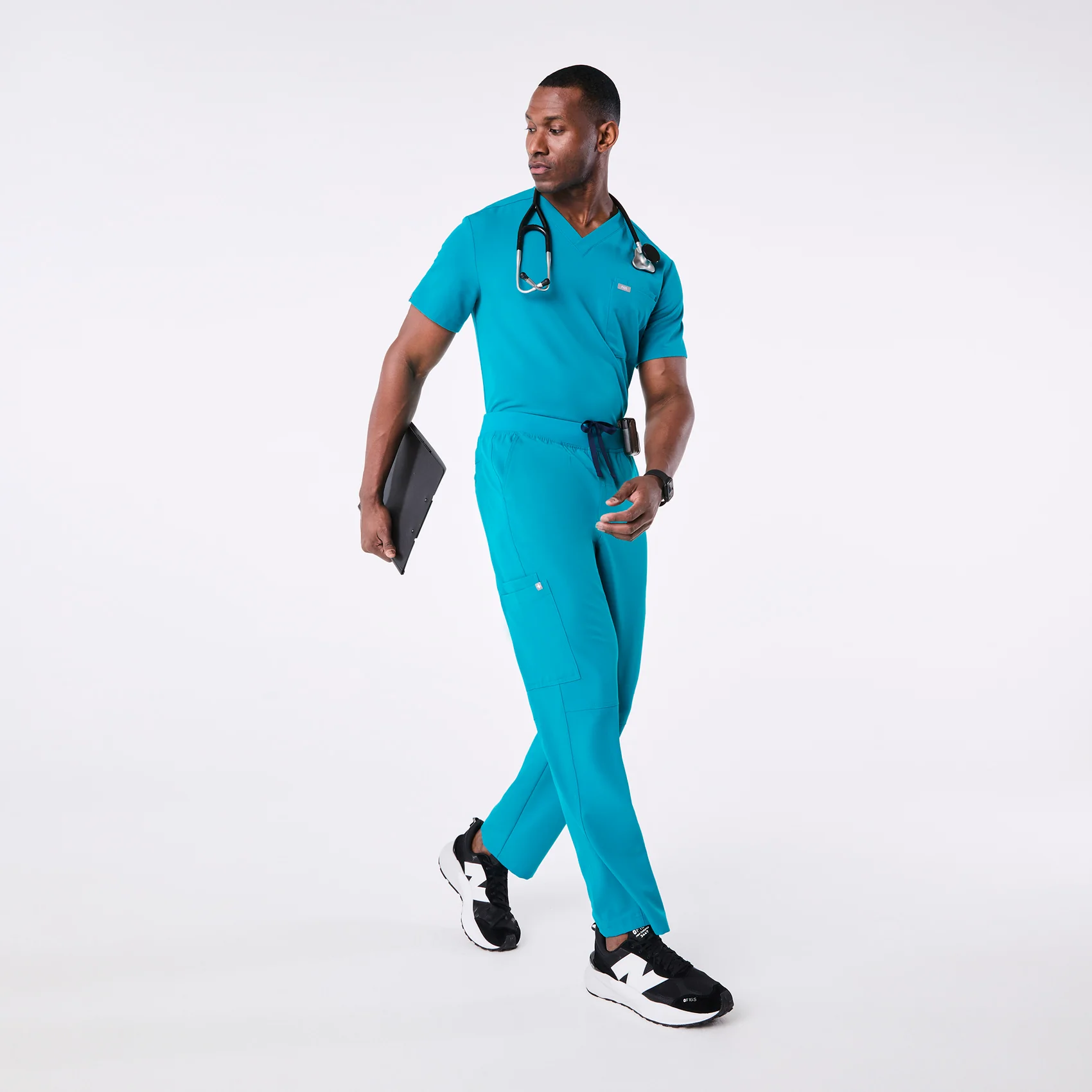 men's Teal Axim - Tall Cargo Scrub Pant™ - Image 2