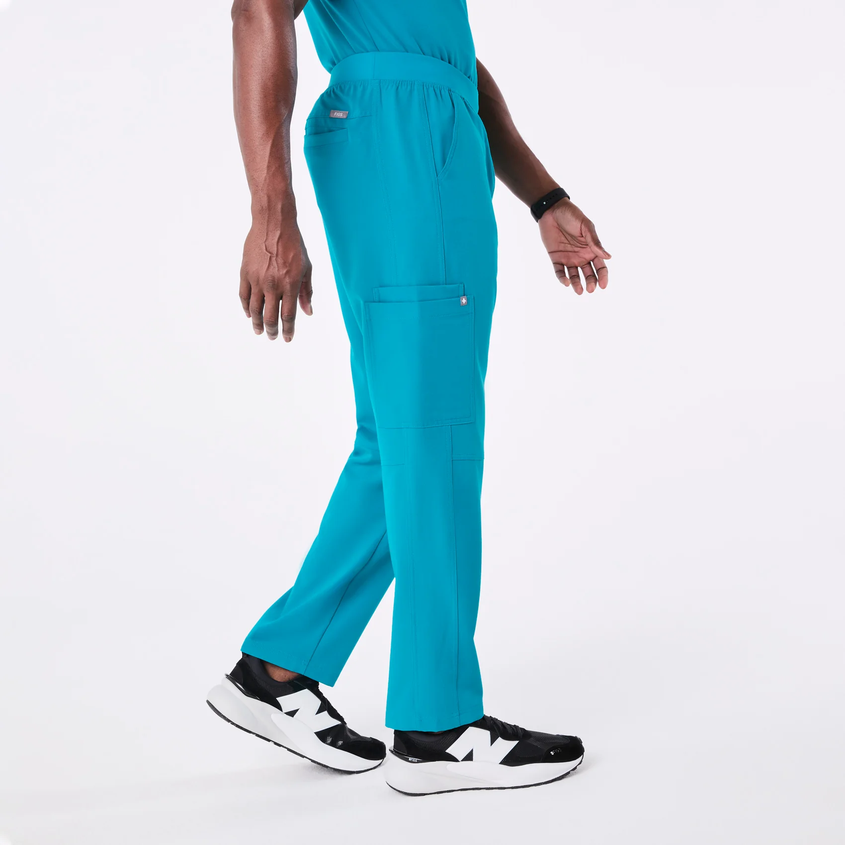 men's Teal Axim - Tall Cargo Scrub Pant™ - Image 4