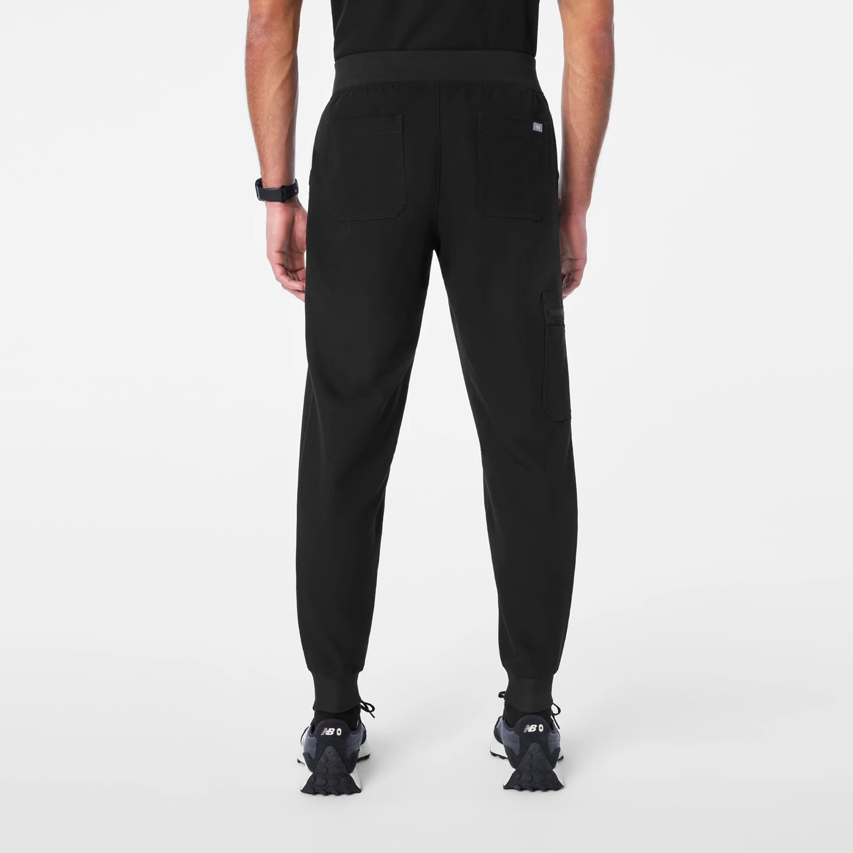 men's Black Brey Short Jogger - Scrub Pant - Image 4