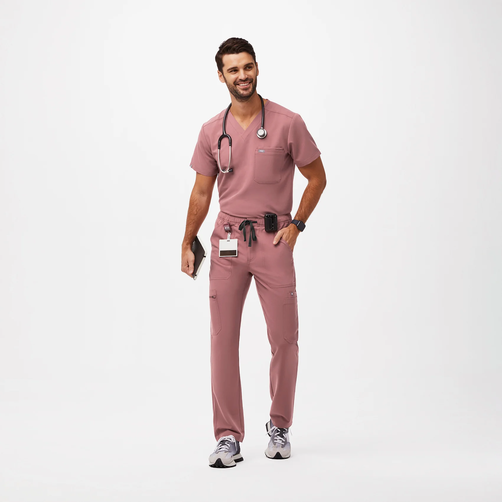 men's Mauve Cairo™- Cargo Scrub Pants (3XL - 6XL) - Image 2
