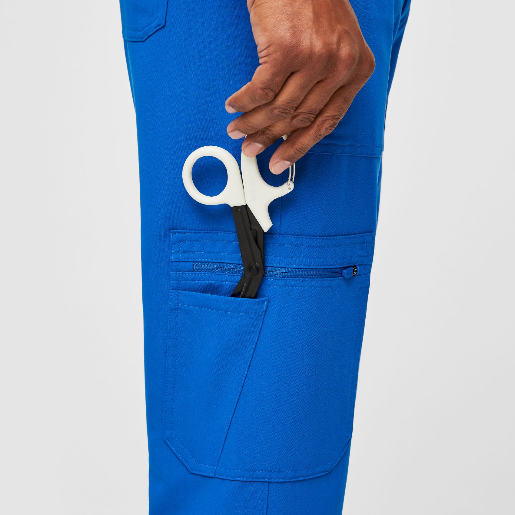 Men's Royal Blue Cairo™ - Short Cargo Scrub Pants - Image 7