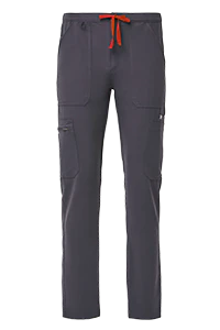 Men's Charcoal Cairo - Tall Cargo Scrub Pants - Image 8