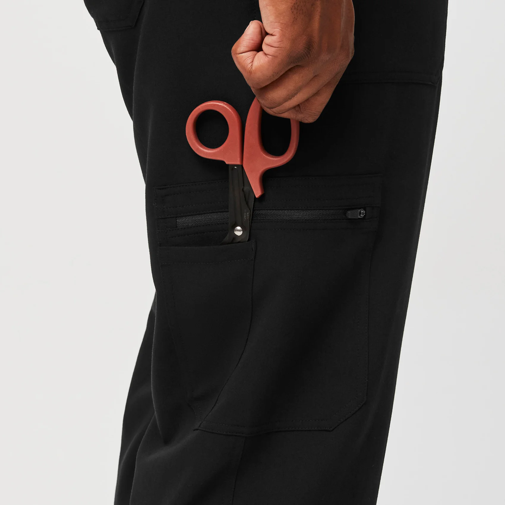 men's Black Cairo™ - Short Cargo Scrub Pants (3XL - 6XL) - Image 5