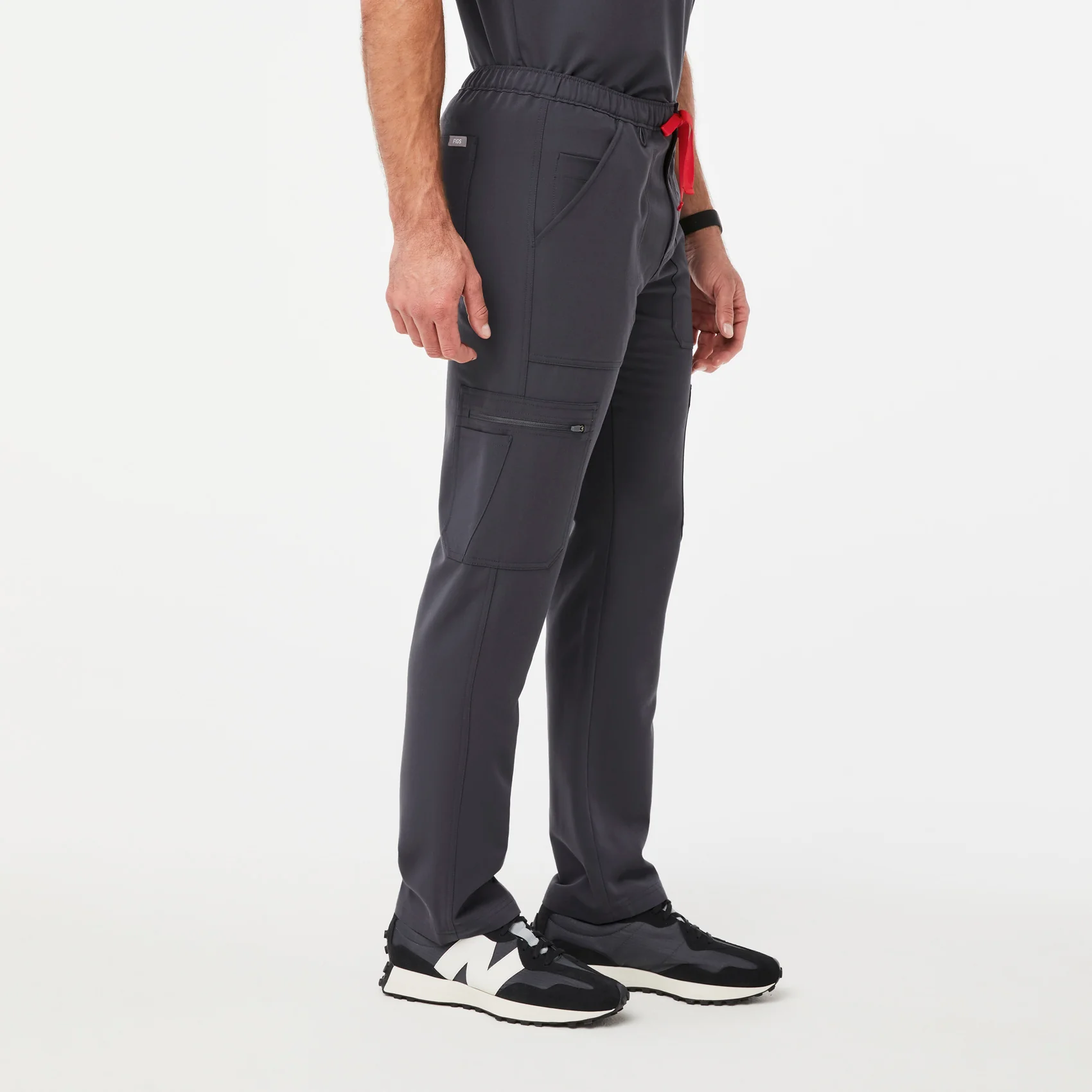 men's Charcoal Cairo™ - Short Cargo Scrub Pants (3XL - 6XL) - Image 3