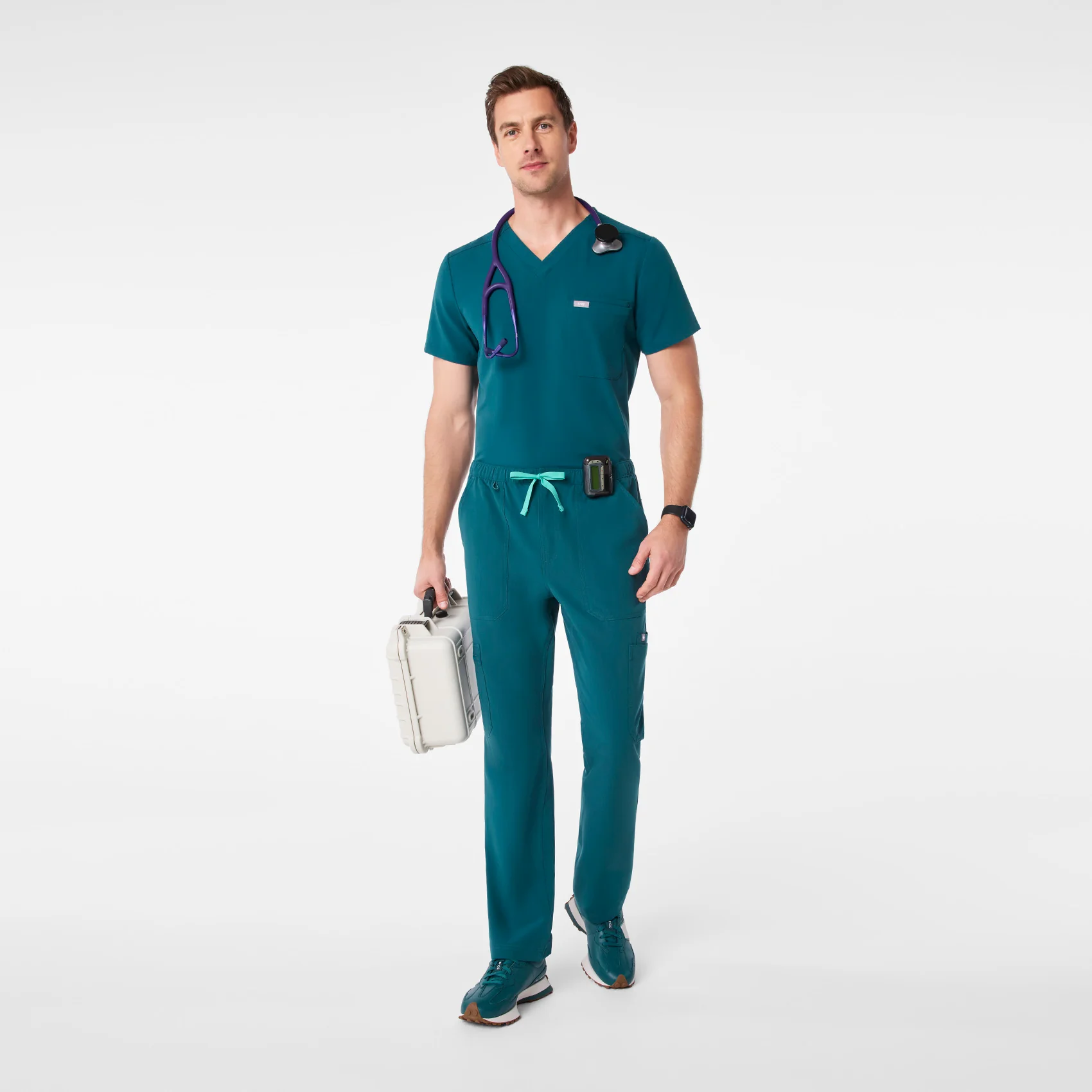 men's Caribbean Blue Cairo - Short Cargo Scrub Pant™ - Image 2