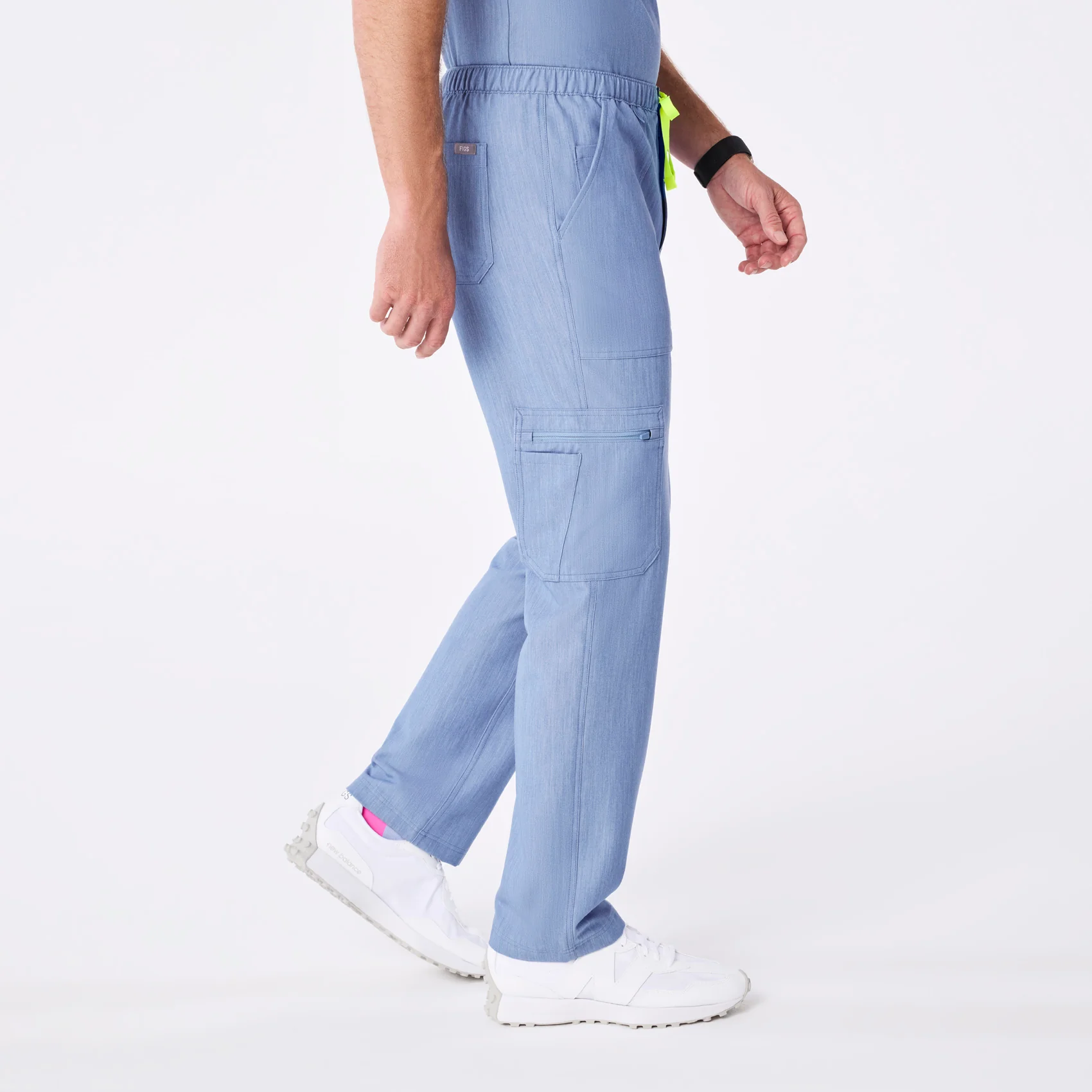 men's Heather Indigo Cairo - Tall Cargo Scrub Pant™ - Image 3
