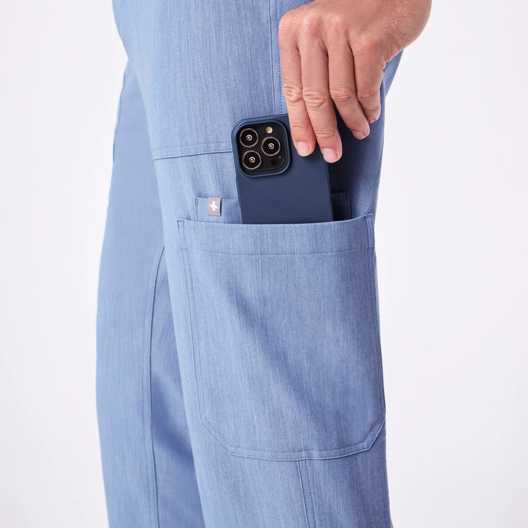 men's Heather Indigo Cairo - Short Cargo Scrub Pant™ - Image 8