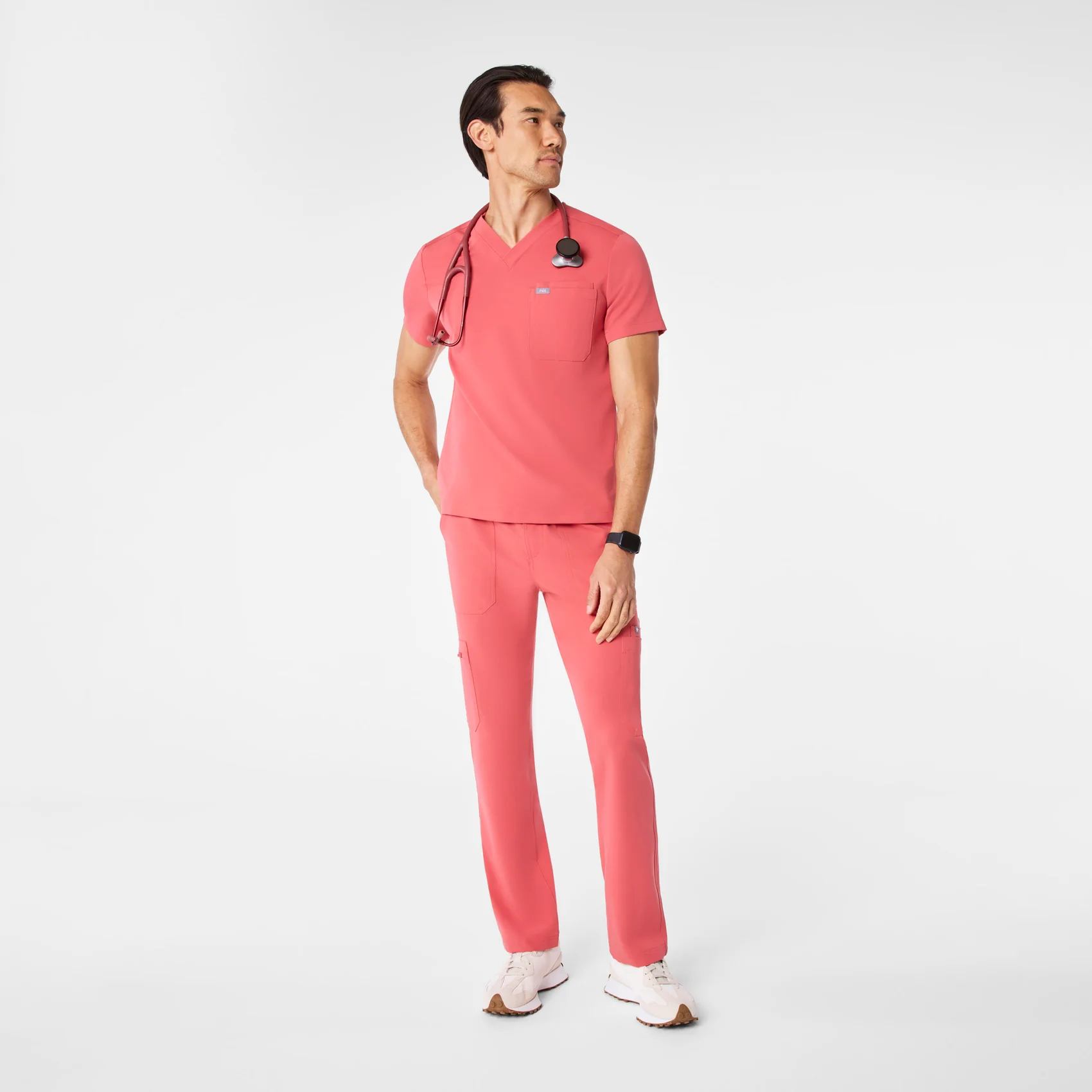 men's Pulmonary Pink Cairo - Short Cargo Scrub Pant™ - Image 2