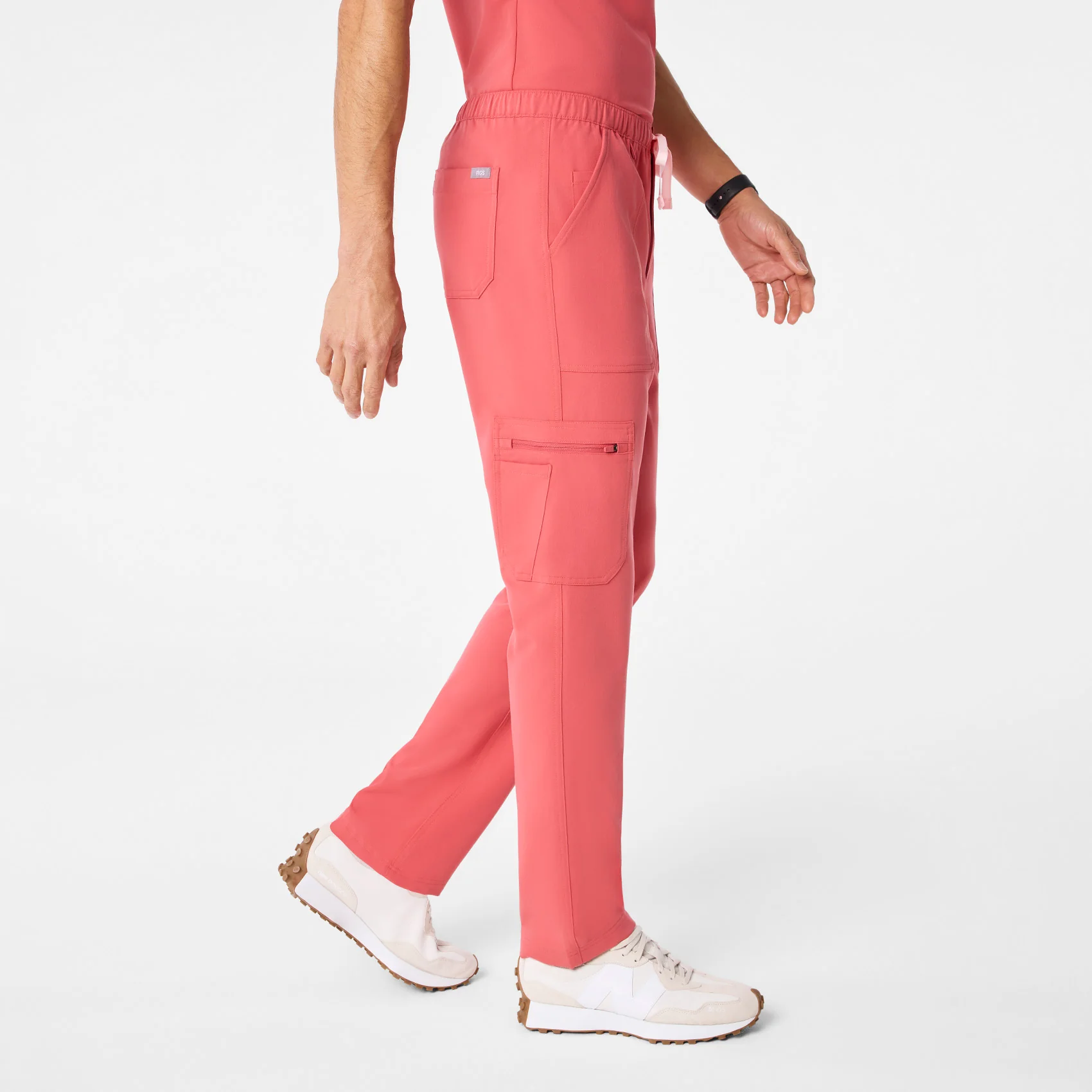 men's Pulmonary Pink Cairo - Short Cargo Scrub Pant™ - Image 3