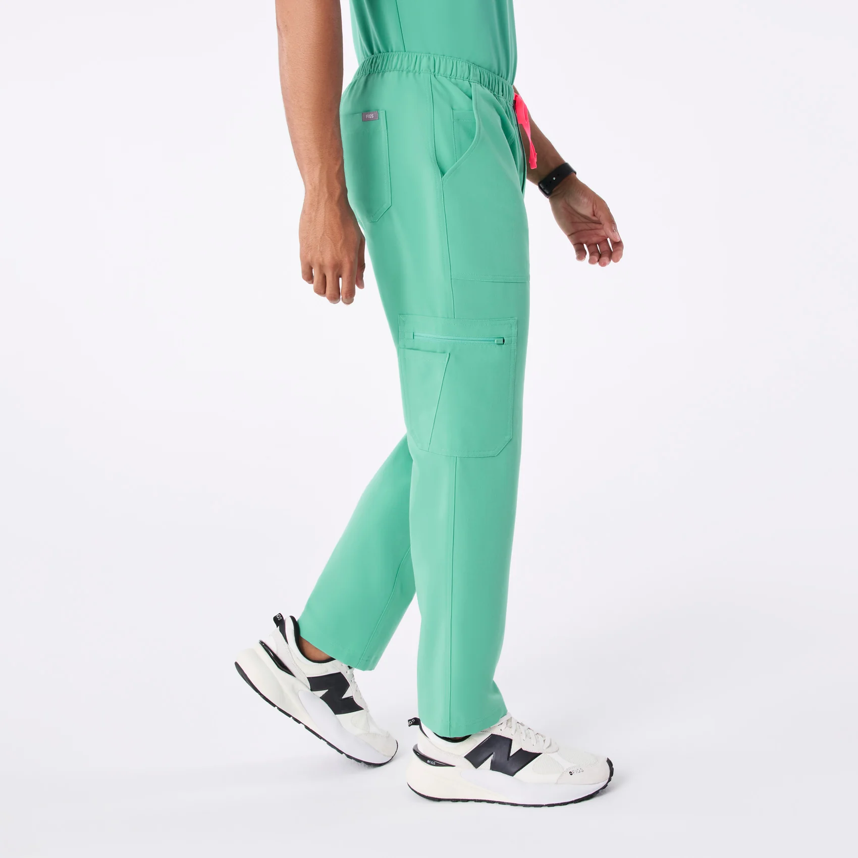 men's Surgical Green Cairo - Short Cargo Scrub Pant™ - Image 3