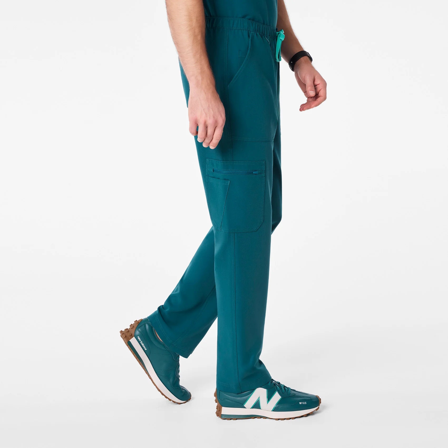 men's Caribbean Blue Cairo - Tall Cargo Scrub Pant™ - Image 3