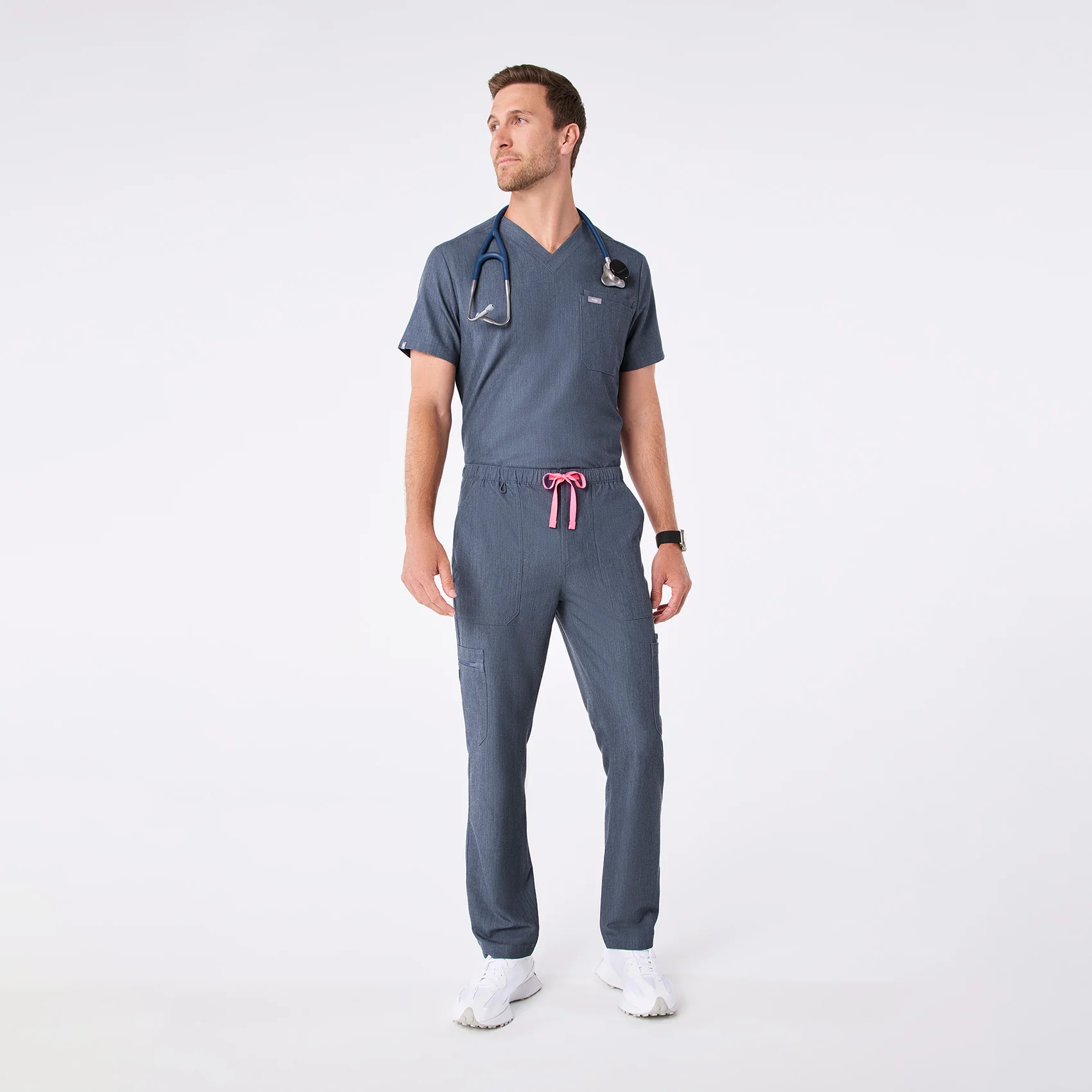 men's Heather Denim Cairo - Tall Cargo Scrub Pant™ - Image 2