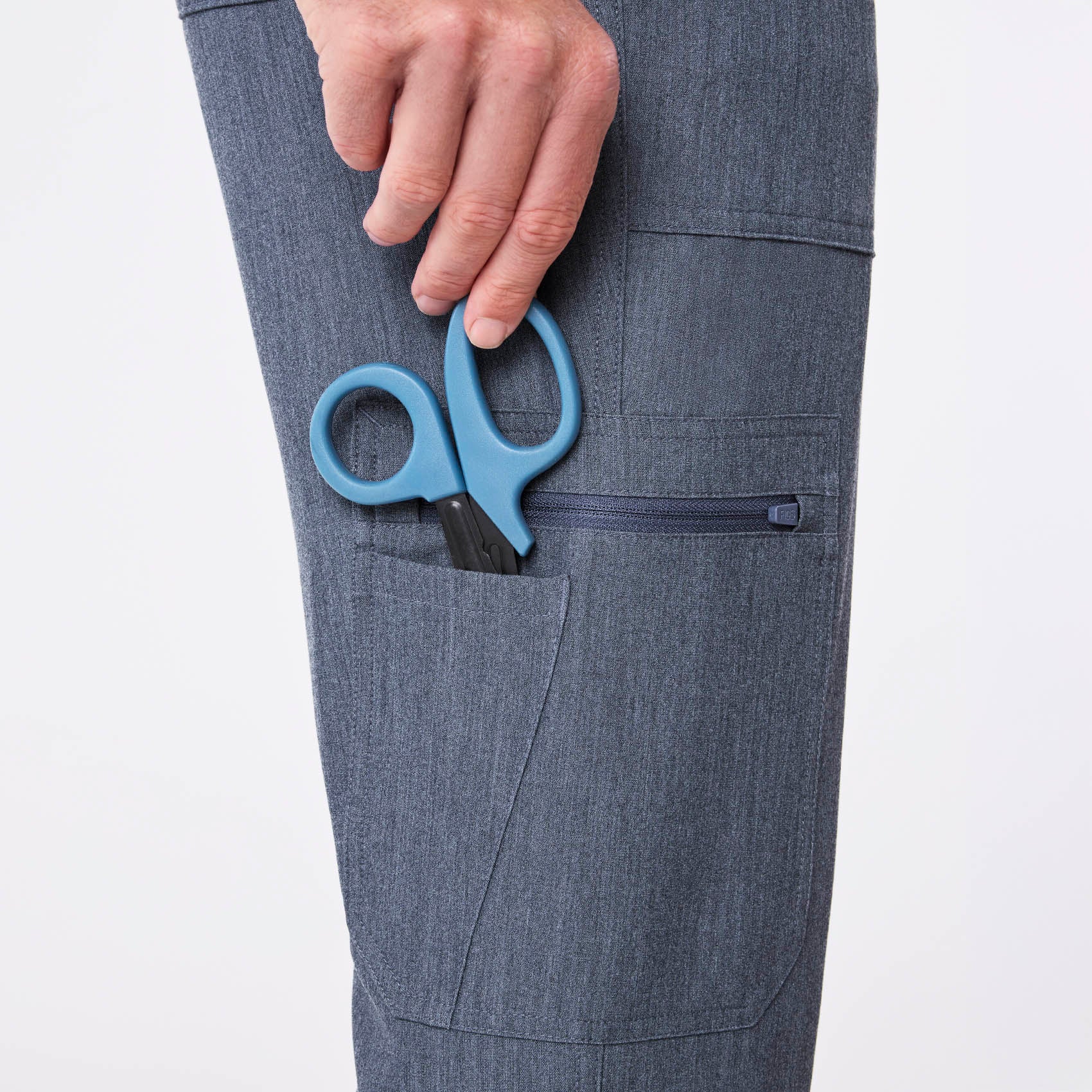 men's Heather Denim Cairo - Tall Cargo Scrub Pant™ - Image 8