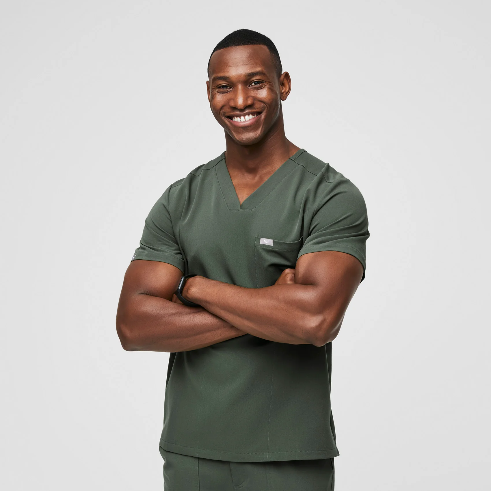 Men's Moss Chisec™ - Three-Pocket Scrub Top