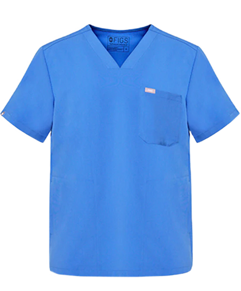 Men's Royal Blue Chisec™ - Three-Pocket Scrub Top - Image 6