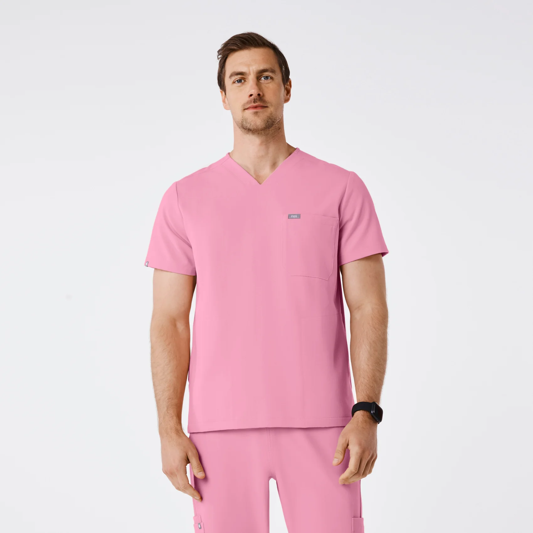 men's Chalk Pink Chisec - Three-Pocket Scrub Top™