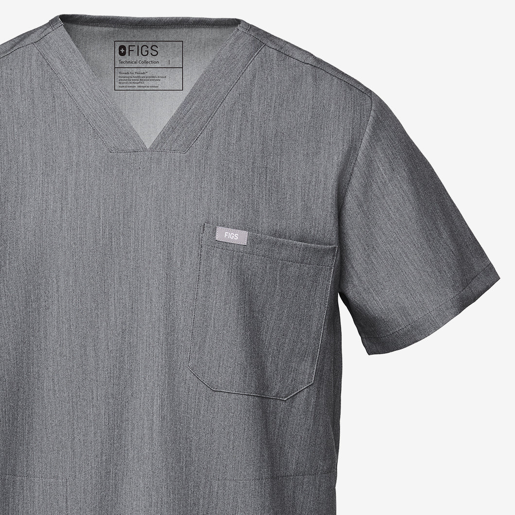 men's Emerald Chisec - Three-Pocket Scrub Top™ - Image 8