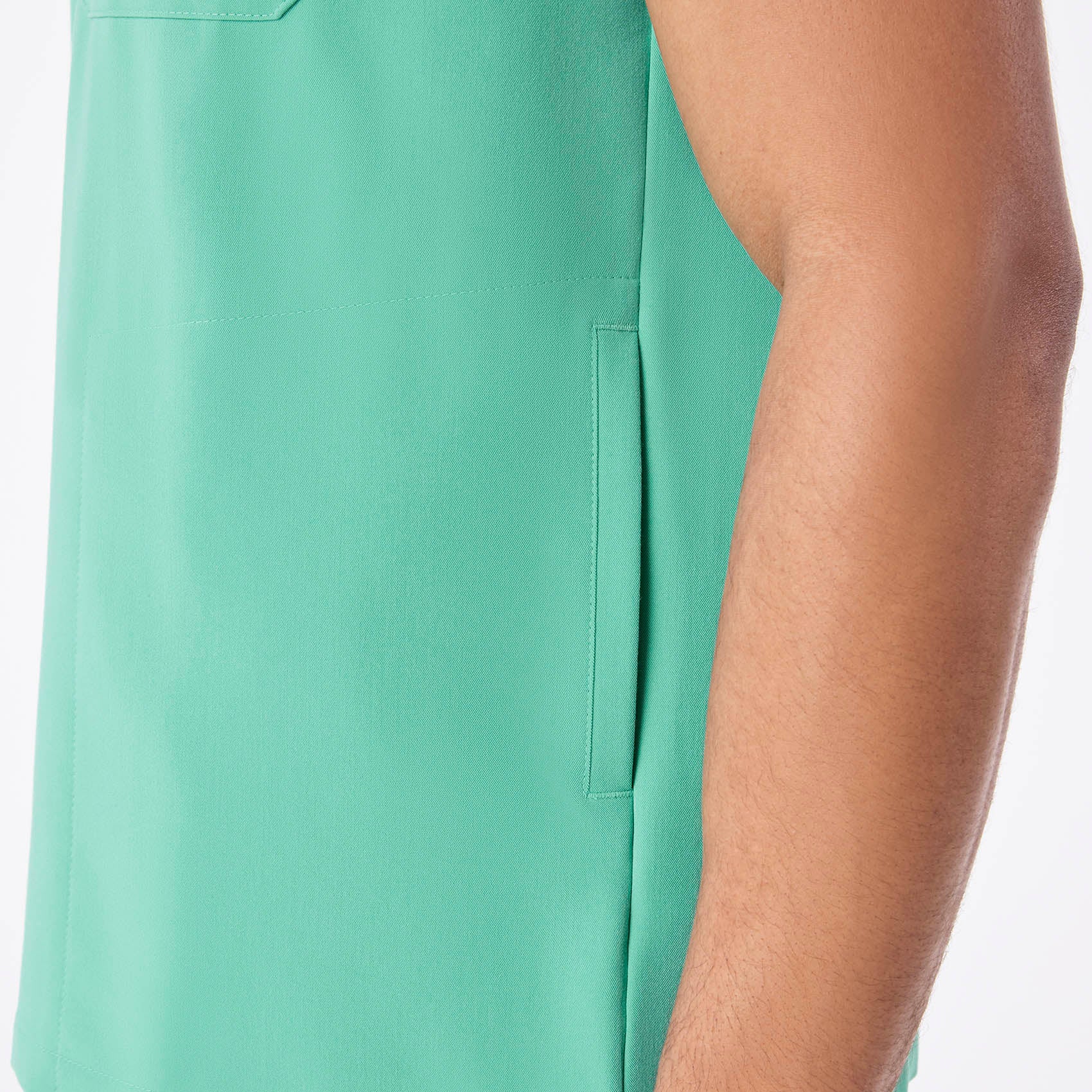 men's Surgical Green Chisec - Three-Pocket Scrub Top™ - Image 8