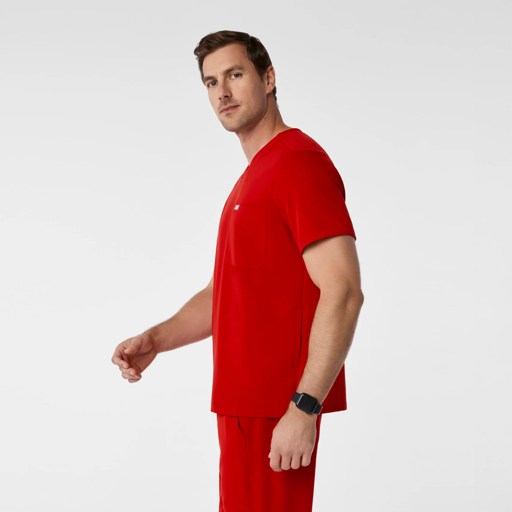 men's Winning Red Chisec - Three-Pocket Scrub Top™ - Image 3
