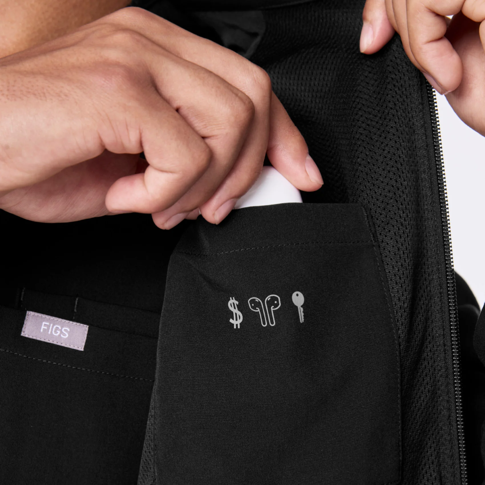 men's Black Cobaki -  Scrub Jacket - Image 10