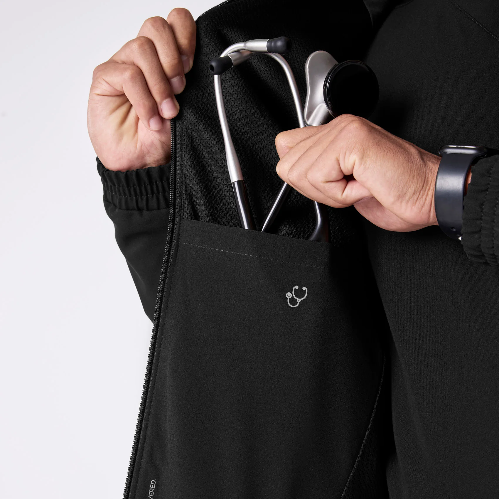 men's Black Cobaki -  Scrub Jacket - Image 9