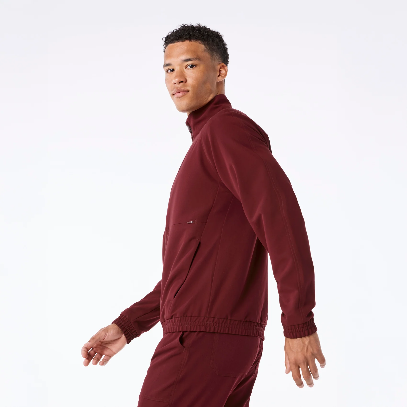 men's Burgundy Cobaki - Scrub Jacket - Image 3