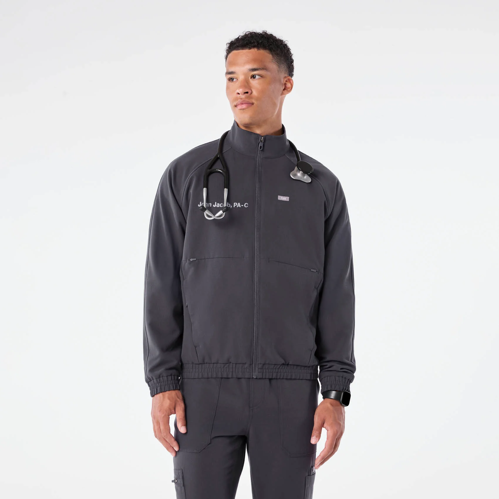 men's Charcoal Cobaki - Scrub Jacket