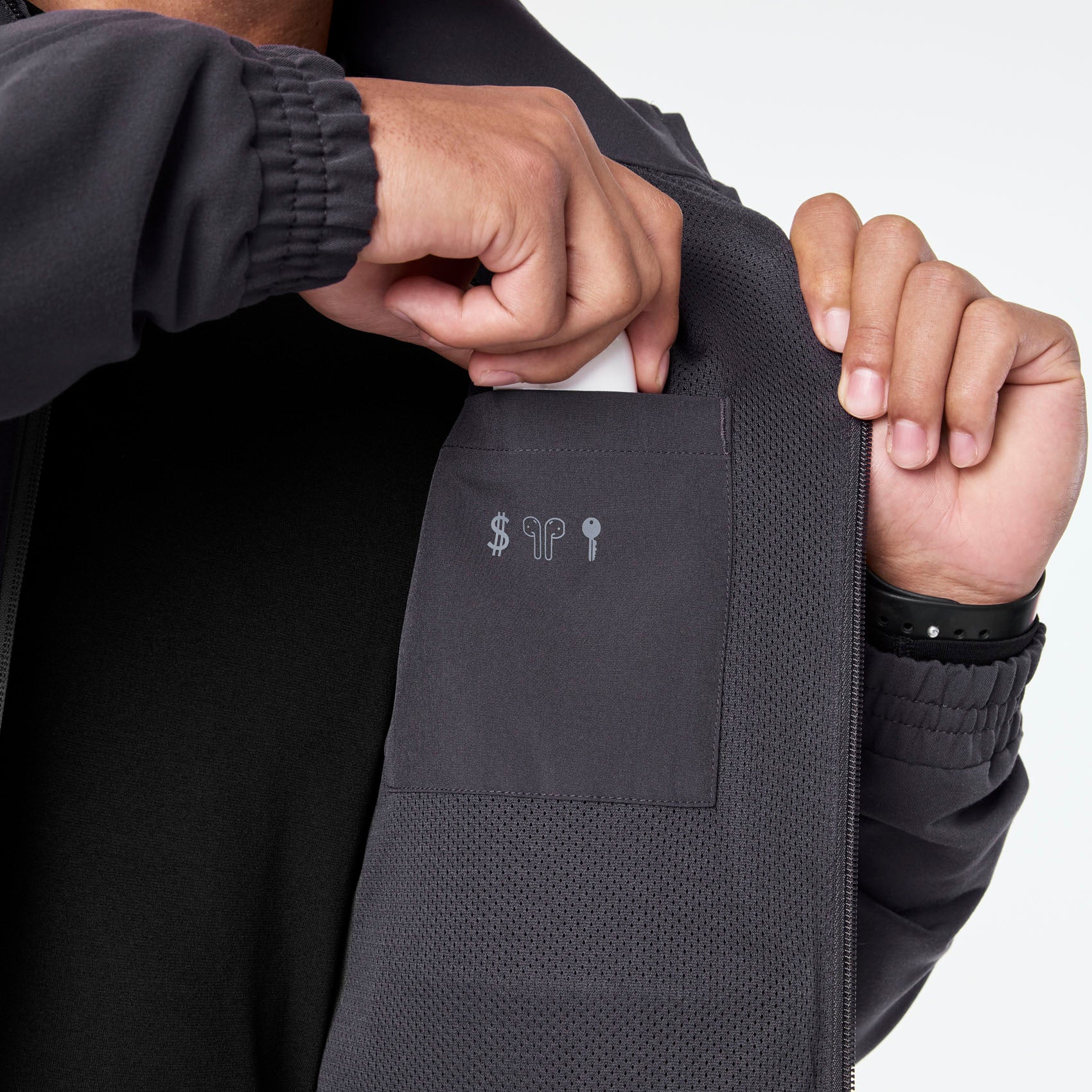 men's Charcoal Cobaki - Scrub Jacket - Image 10