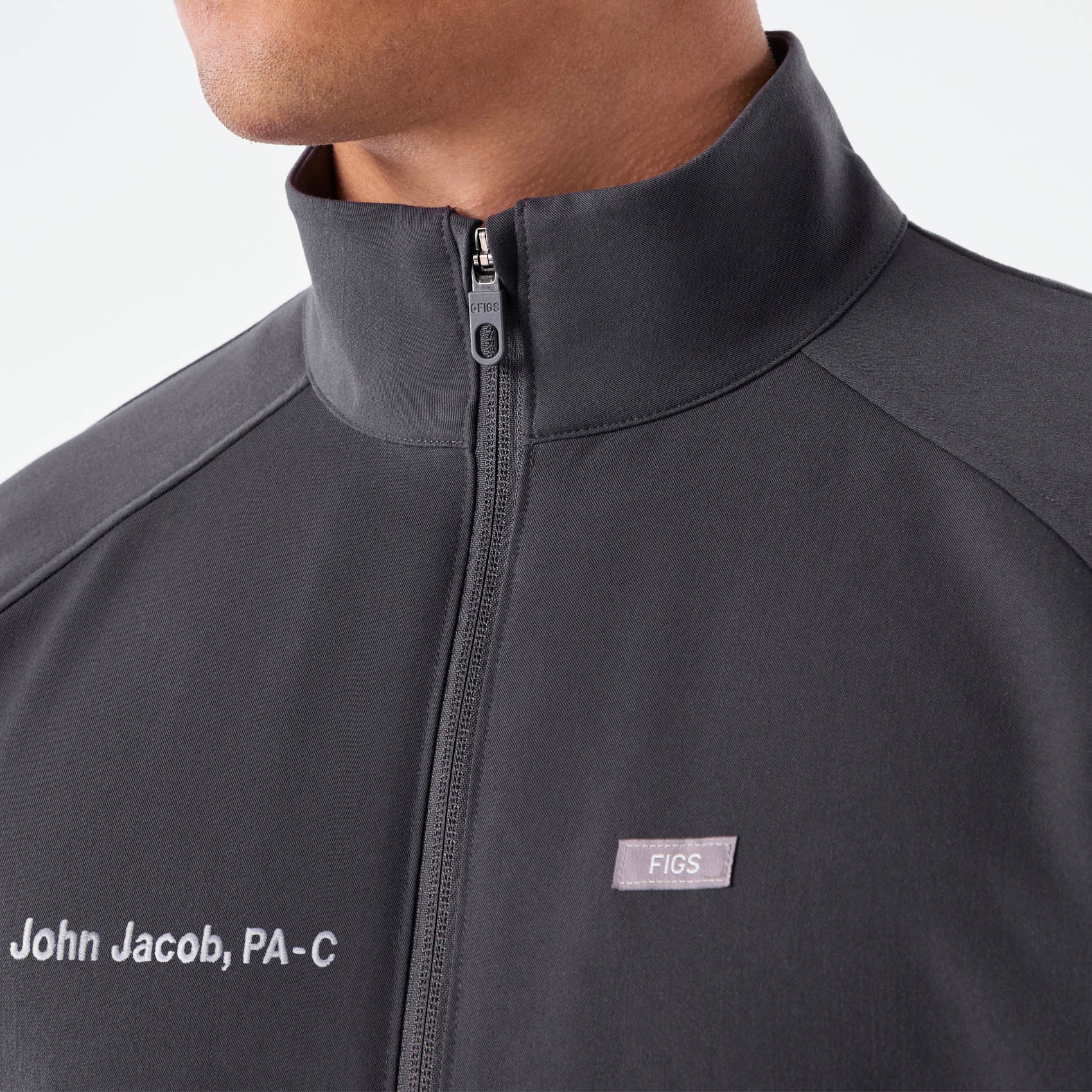 men's Charcoal Cobaki - Scrub Jacket - Image 6