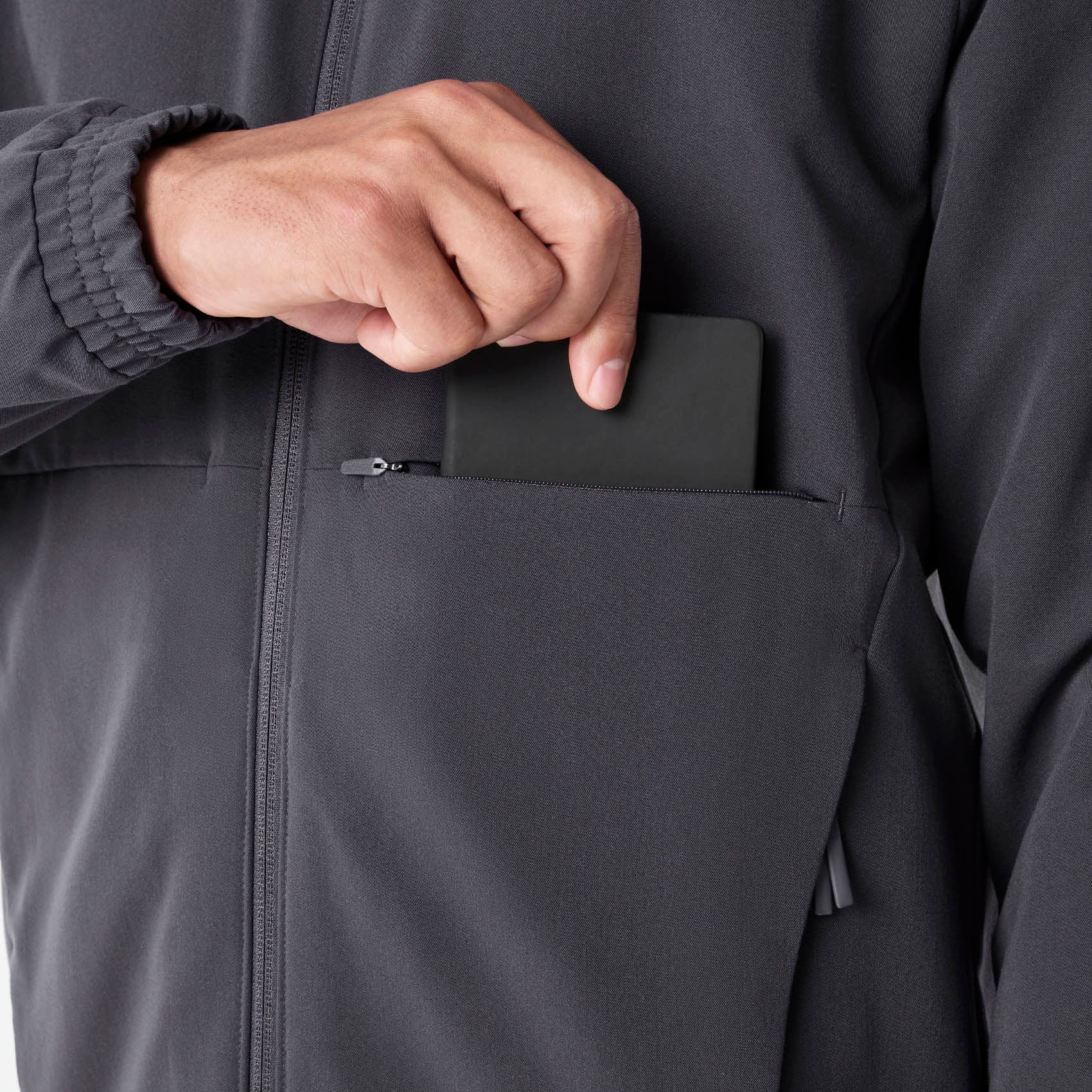 men's Charcoal Cobaki - Scrub Jacket - Image 7