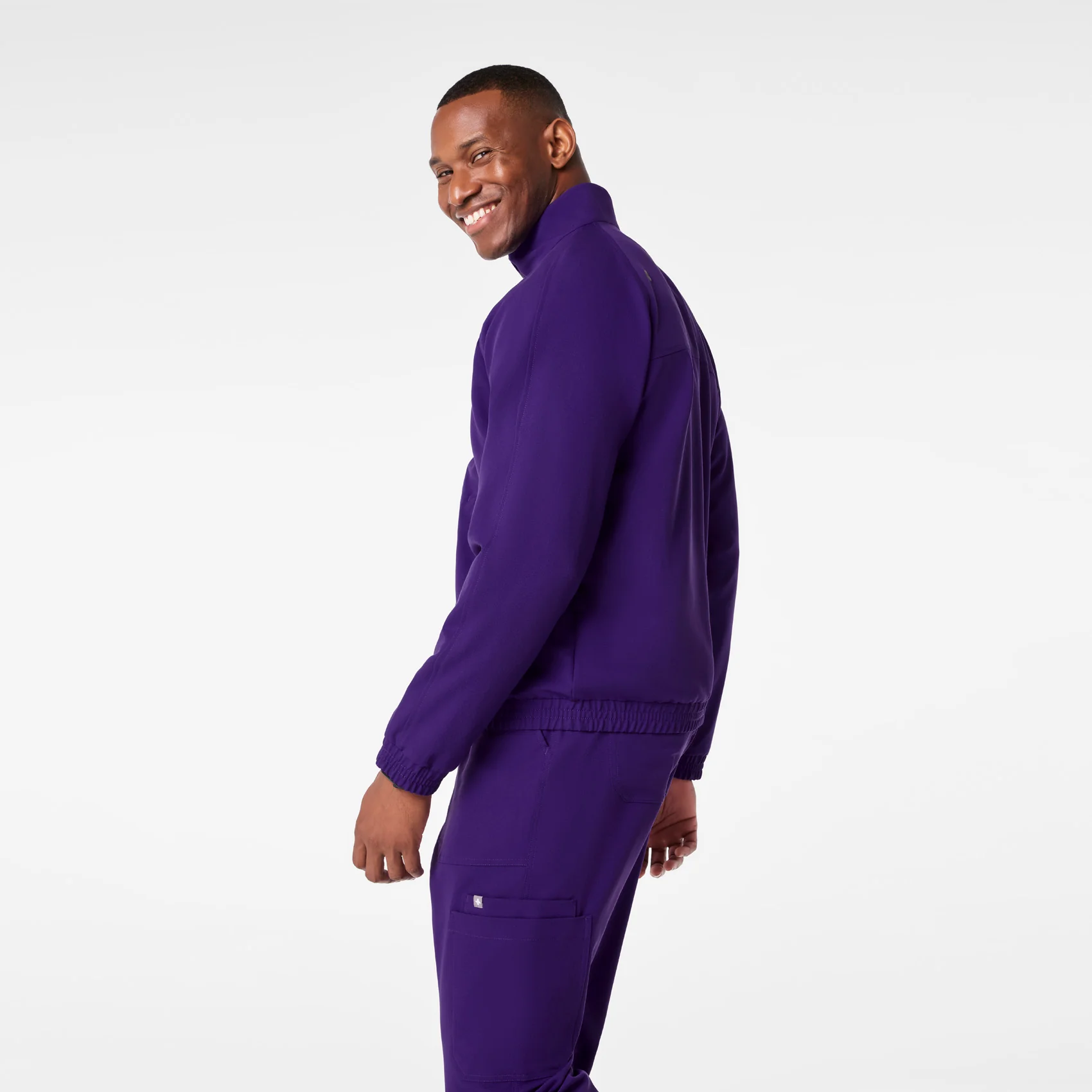 men's Purple Pulse Cobaki -  Scrub Jacket - Image 3