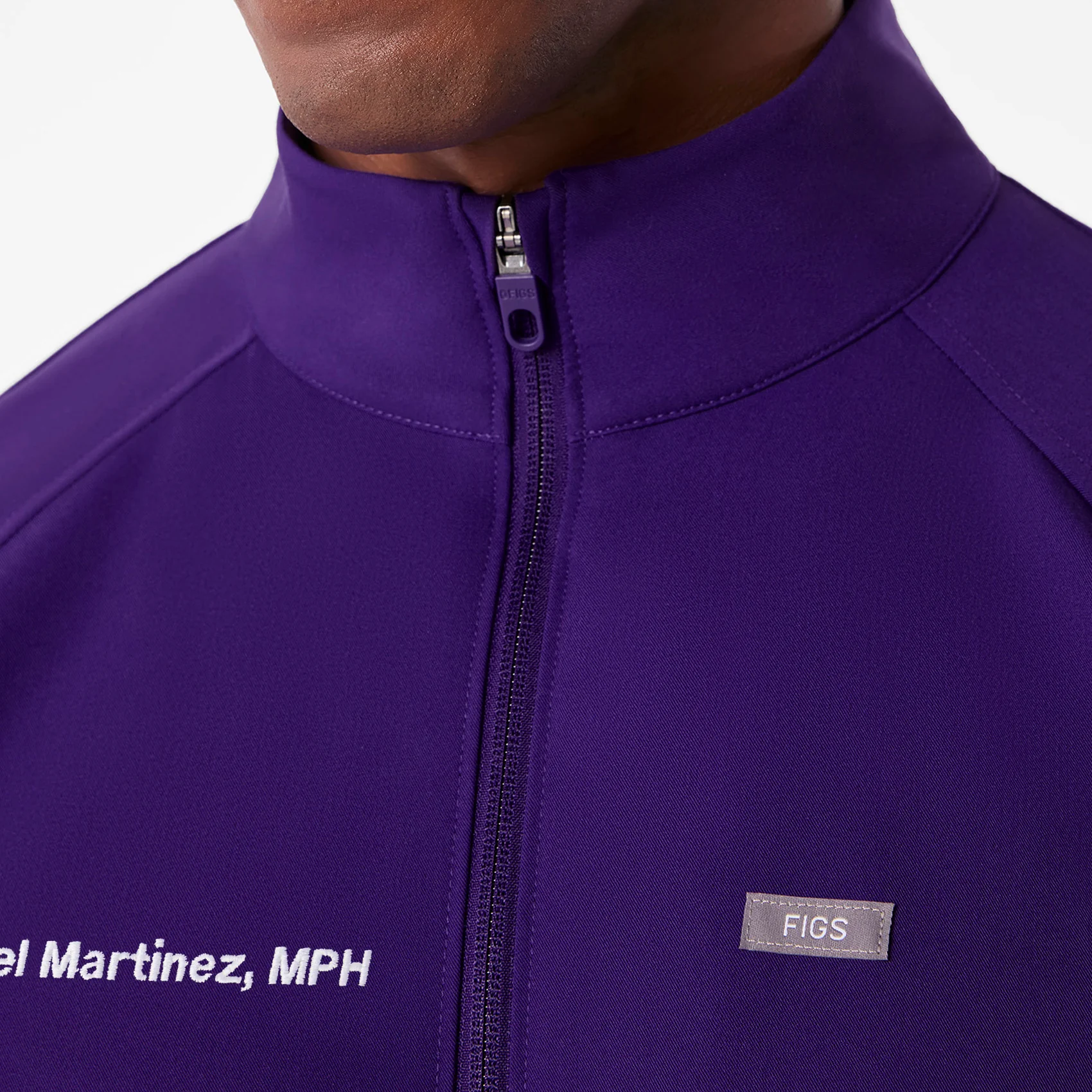 men's Purple Pulse Cobaki -  Scrub Jacket - Image 6