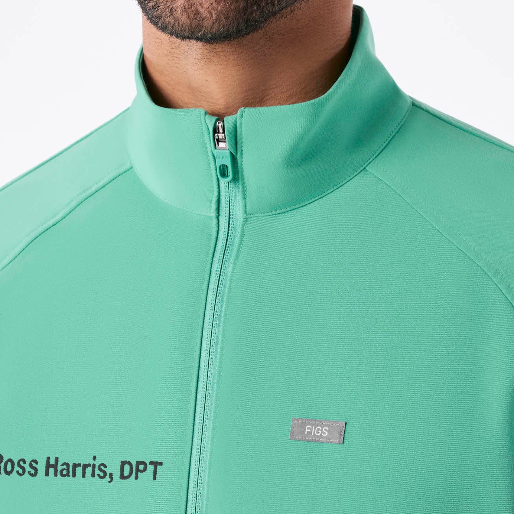 men's Surgical Green Cobaki -  Scrub Jacket - Image 5