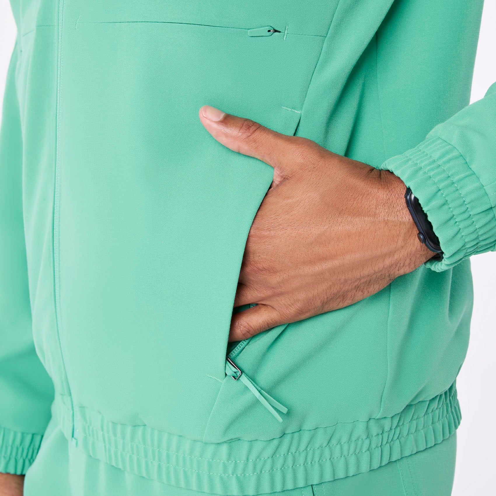 men's Surgical Green Cobaki -  Scrub Jacket - Image 6