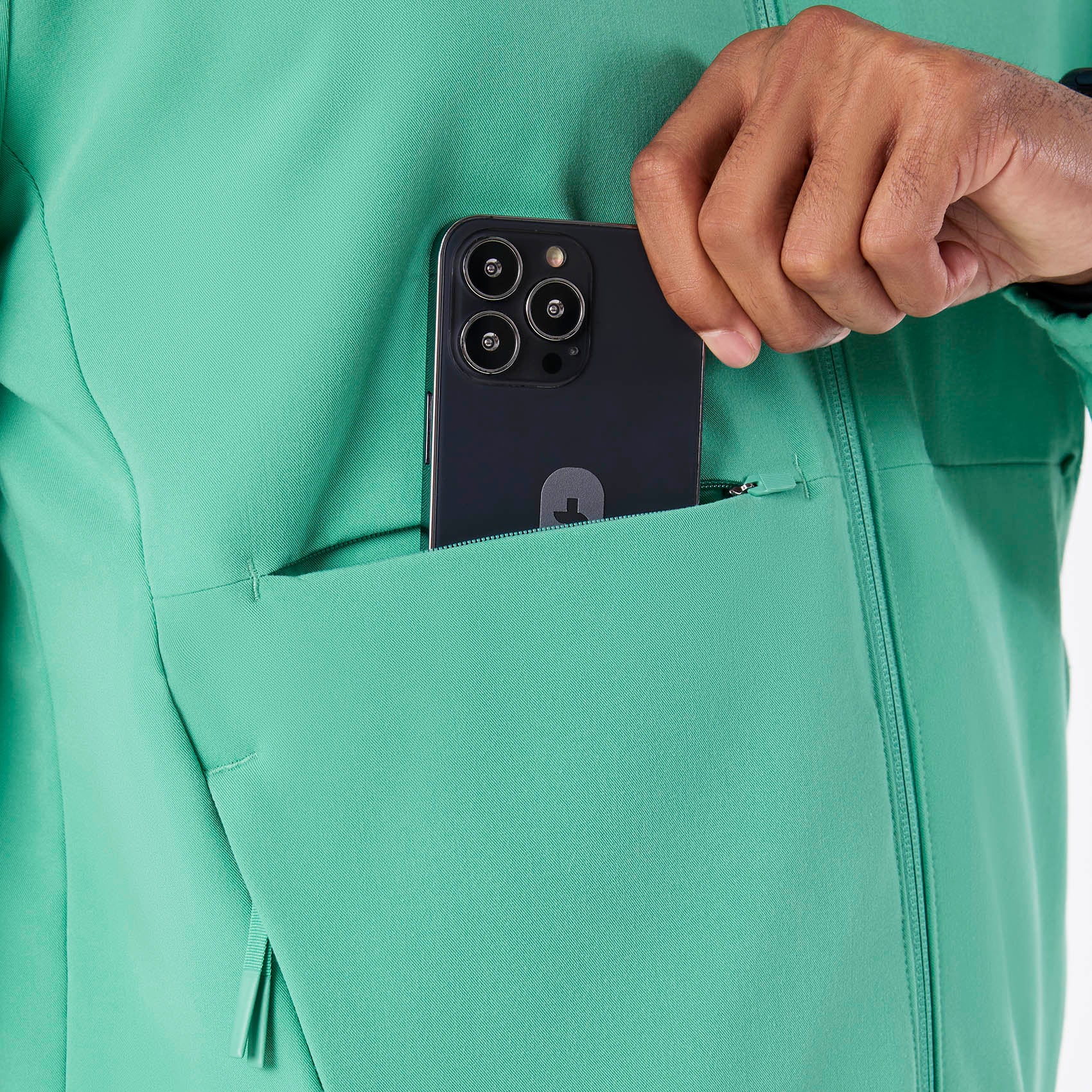 men's Surgical Green Cobaki -  Scrub Jacket - Image 7