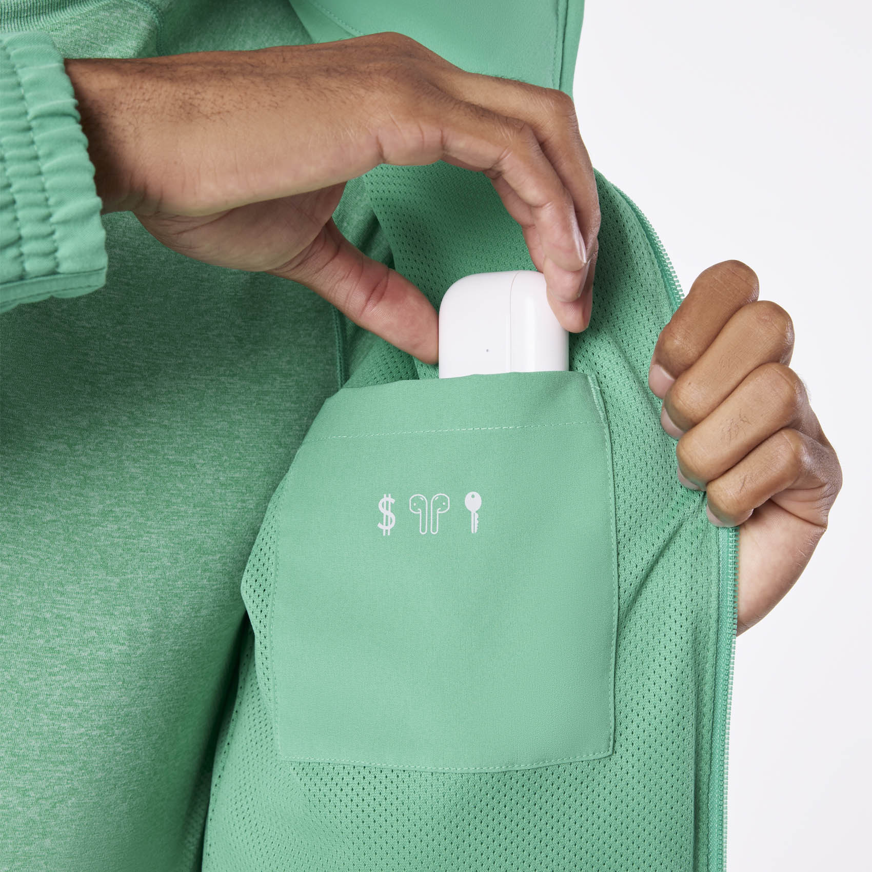 men's Surgical Green Cobaki -  Scrub Jacket - Image 9