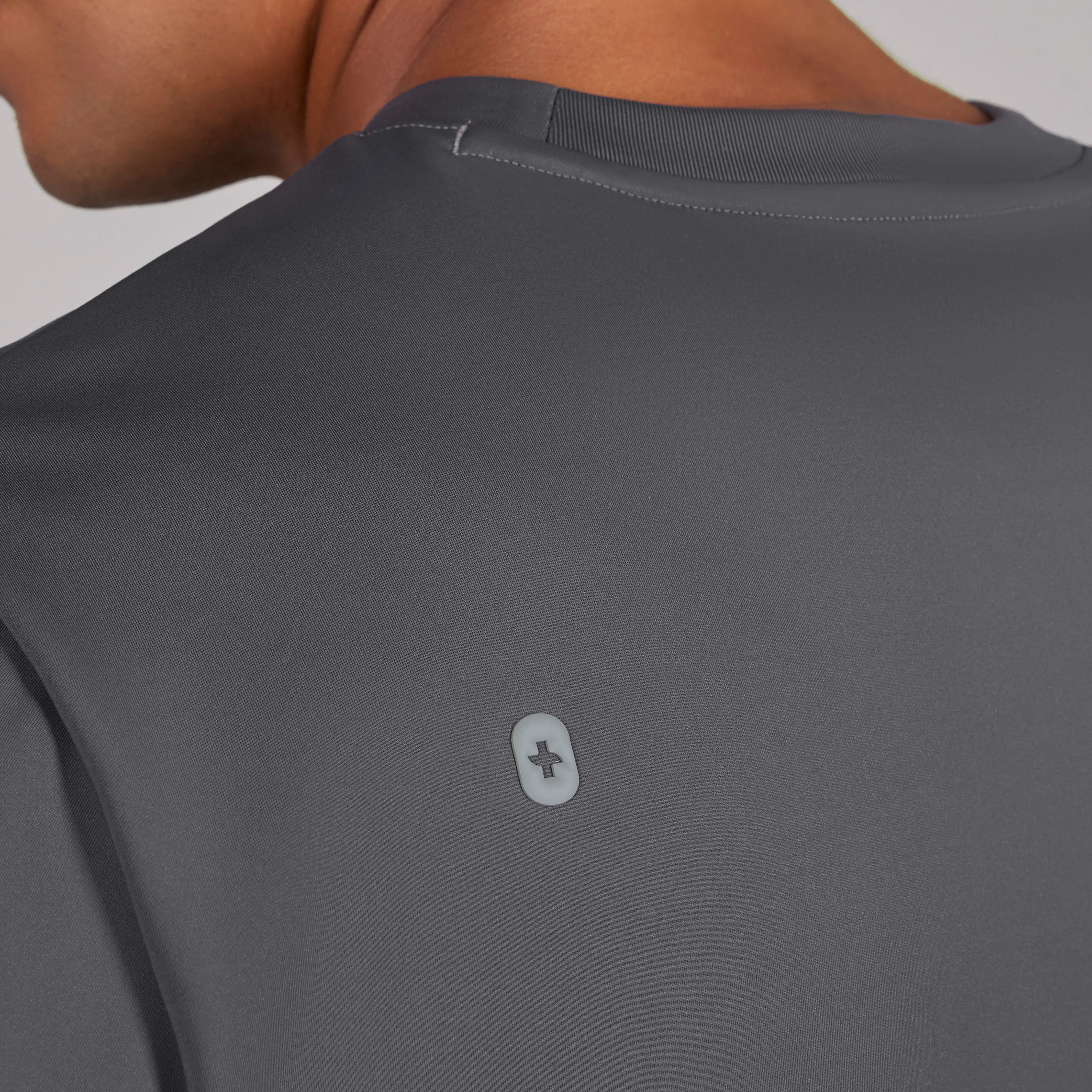 men's Charcoal Darien FORMx - Crewneck Scrub Top - Image 5