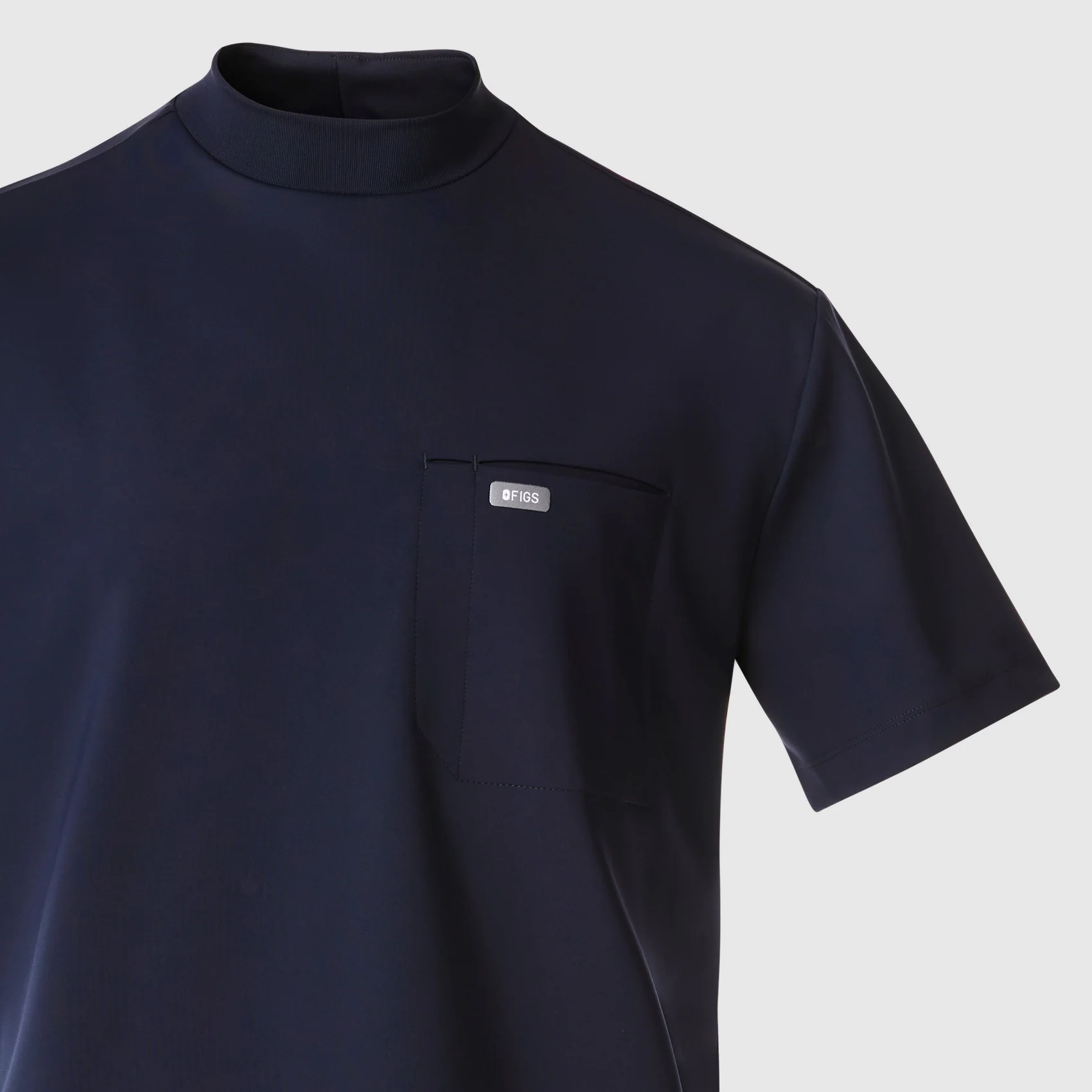men's Black Dawson FORMx Relaxed Mock Neck - Scrub Top™ - Image 9