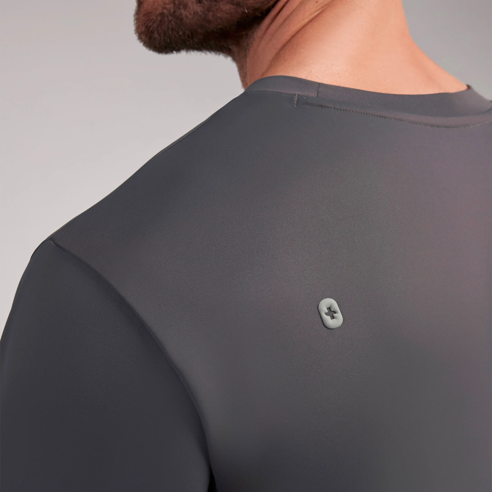men's Charcoal Destin FORMx Crewneck - Scrub Top™ - Image 5