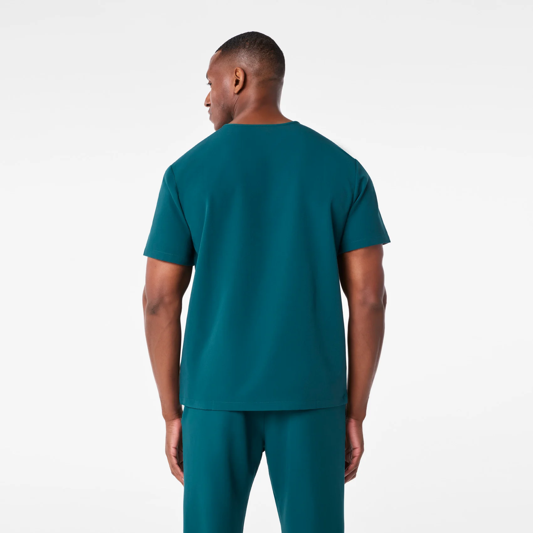men's Caribbean Blue Leon - Three-Pocket Scrub Top™ - Image 4