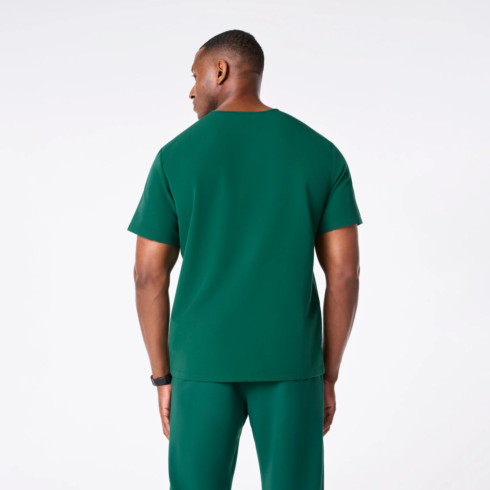 men's Hunter Green Leon - Three-Pocket Scrub Top™ - Image 4